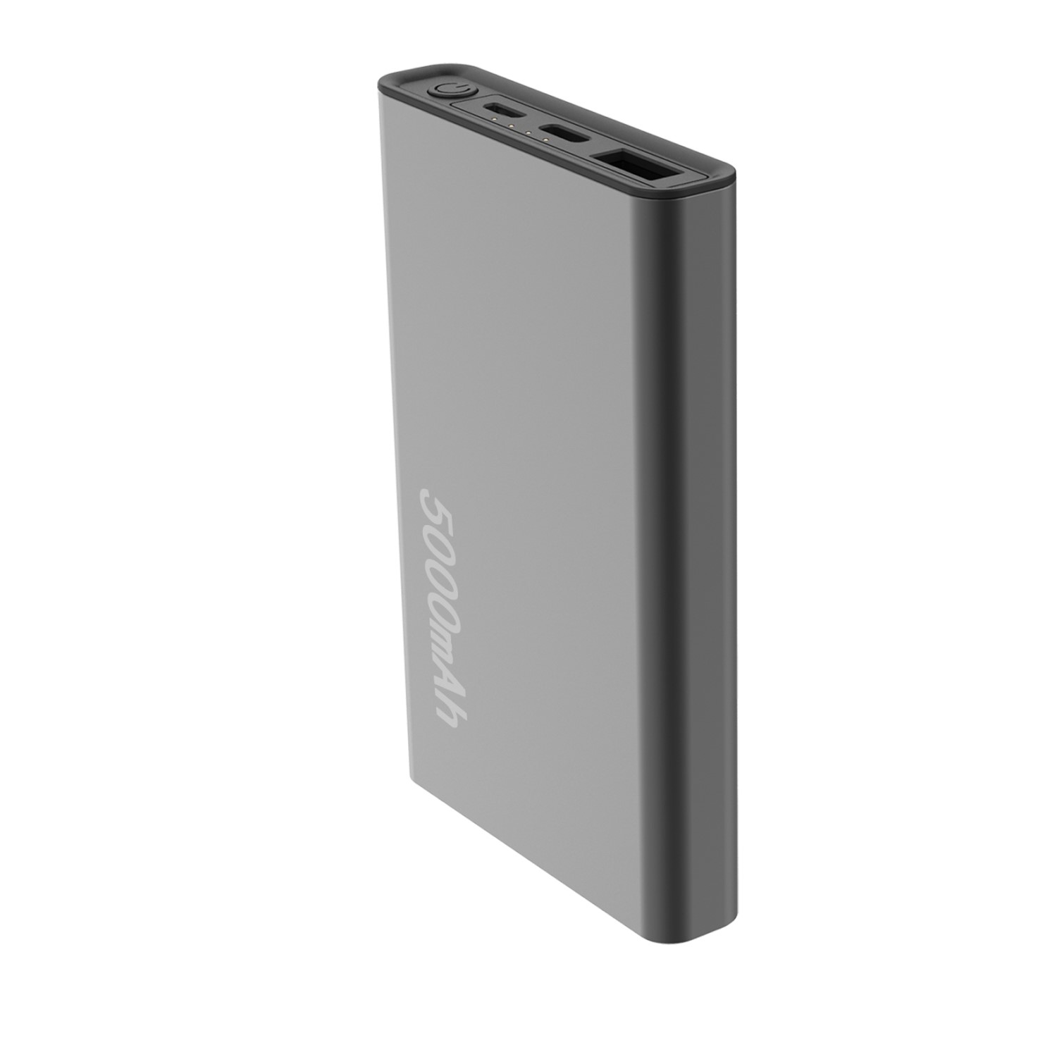 Setty Recycling power bank 5000 mAh 12W grå QRPB5-12-18
