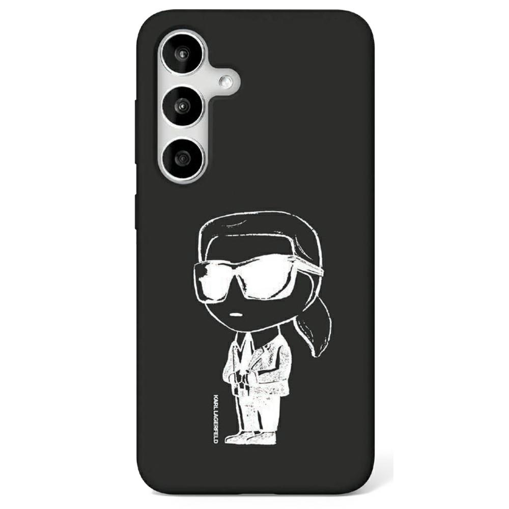 Karl Lagerfeld HC Magnetic Silicone Graffiti Ikonik fodral för Samsung Galaxy S25 svart