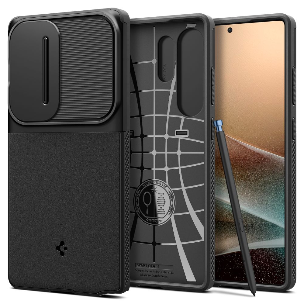 Spigen Optik Armor fodral för Samsung Galaxy S25 Ultra svart