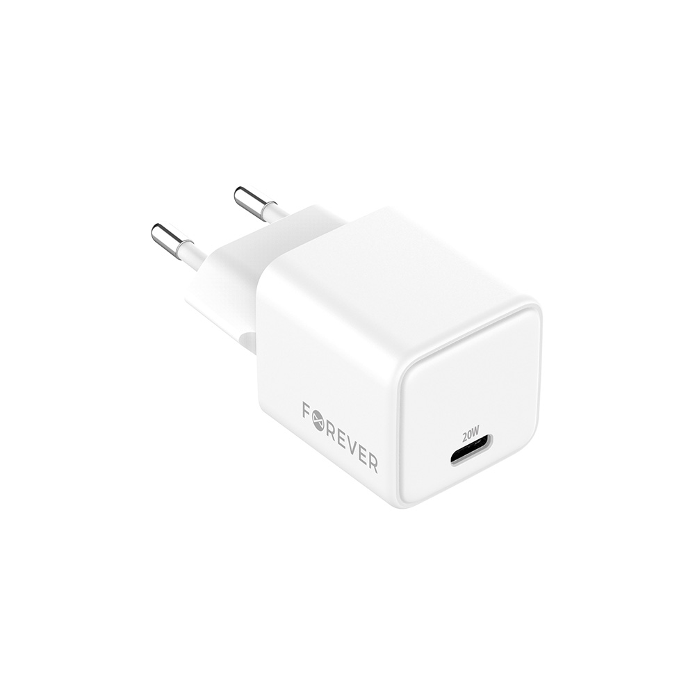 Forever TC-08-20C GaN PD laddare 1x USB-C 20W vit