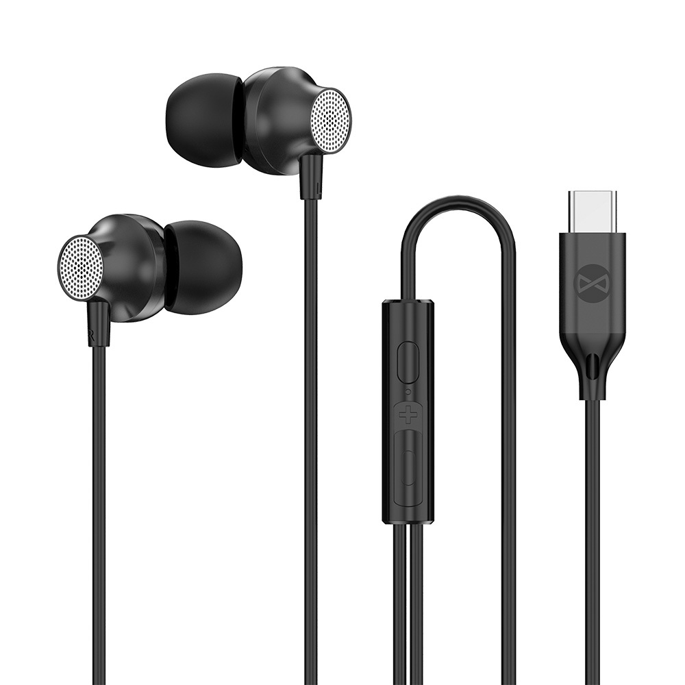 Forever wired hörlurar EP-02 USB-C svart