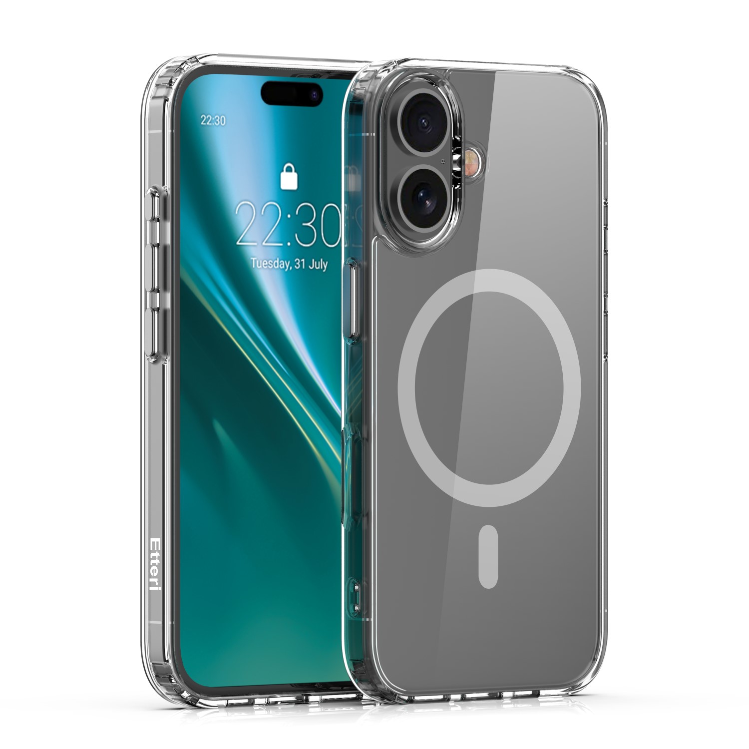 Etteri Color Mag skal för iPhone 16 Plus grå