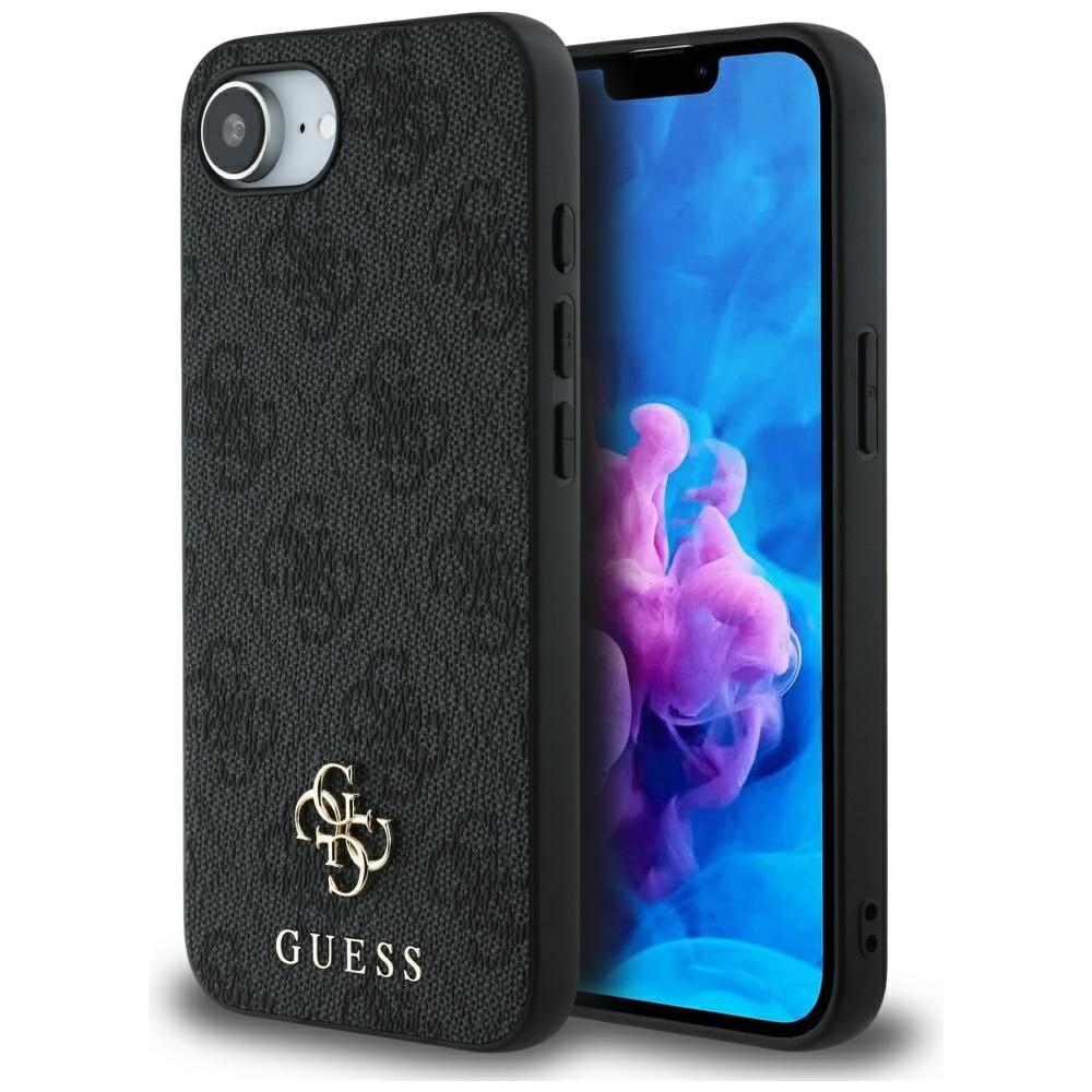 Guess HC MagSafe PU 4G Small 4G and Classic fodral för iPhone 16e svart