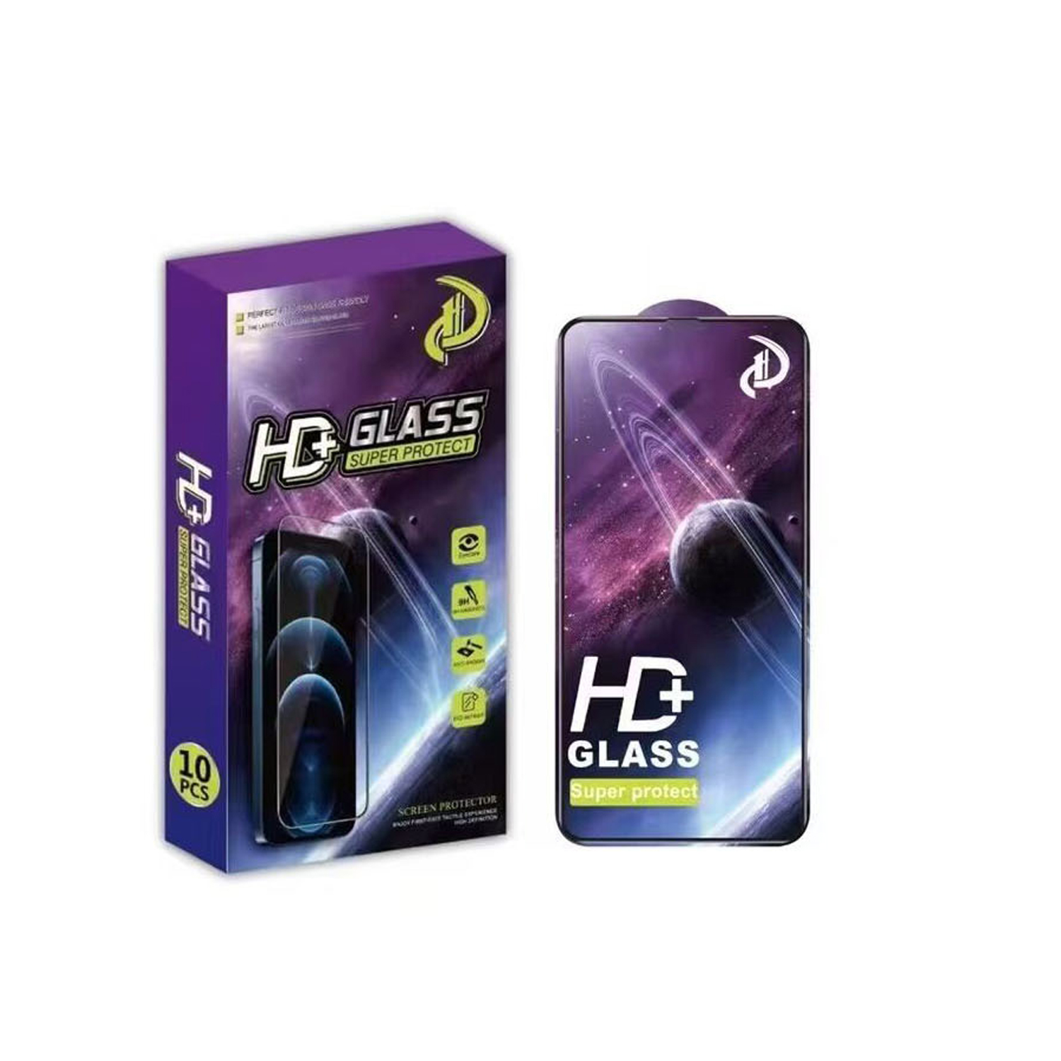 härdat glas 9D för Samsung Galaxy S25 Ultra svart frame 10in1