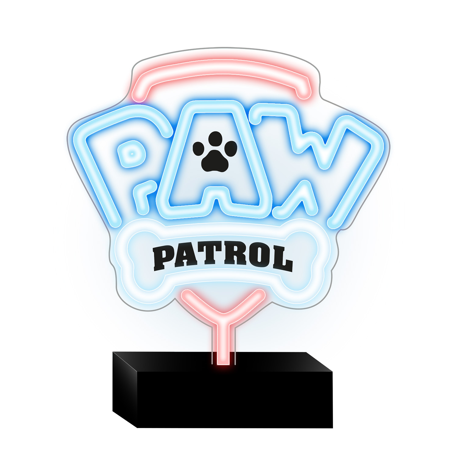 Neon LED on a ställ Paw Patrol - Logo OW-120146