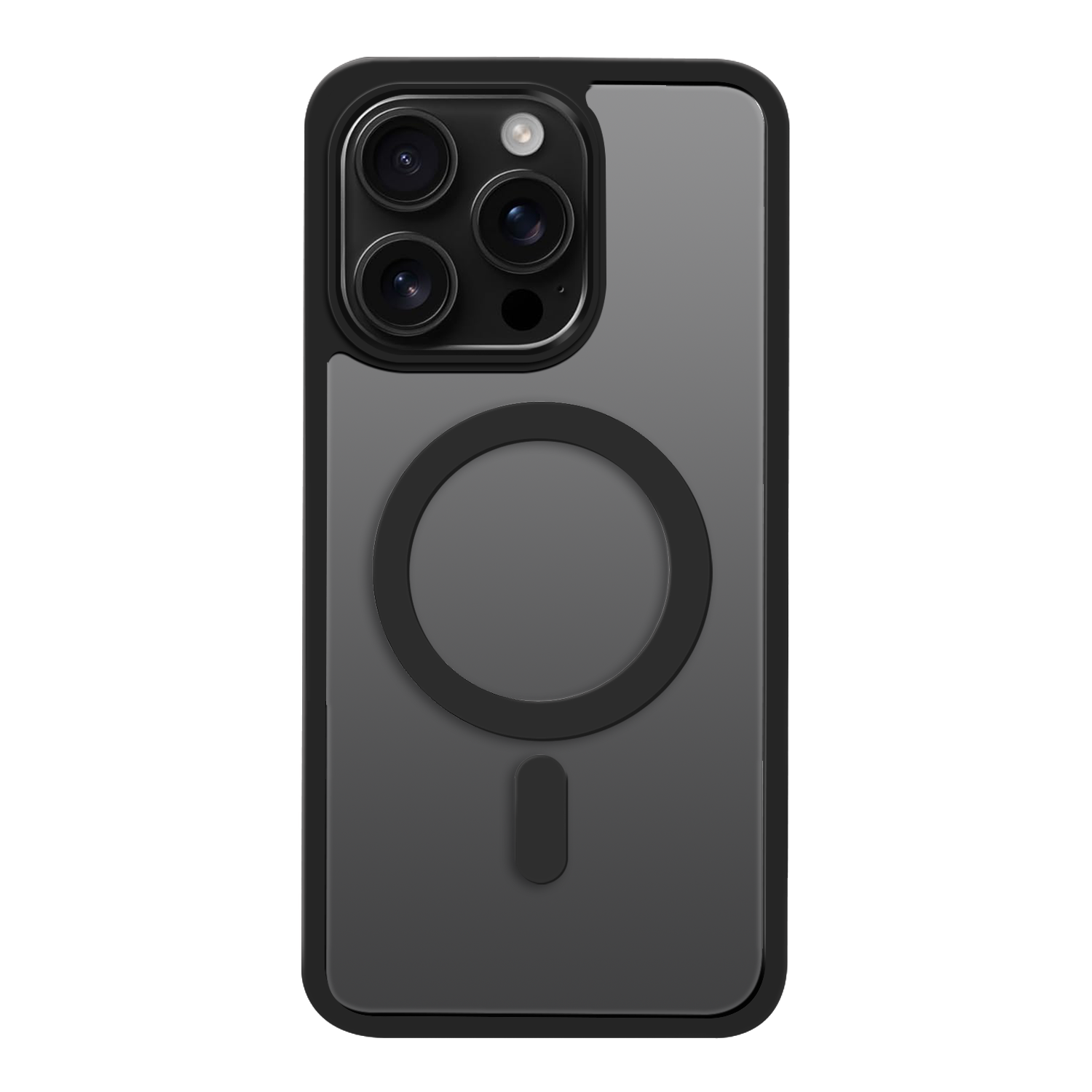 Satin Matt Mag iPhone 16 Plus cace svart