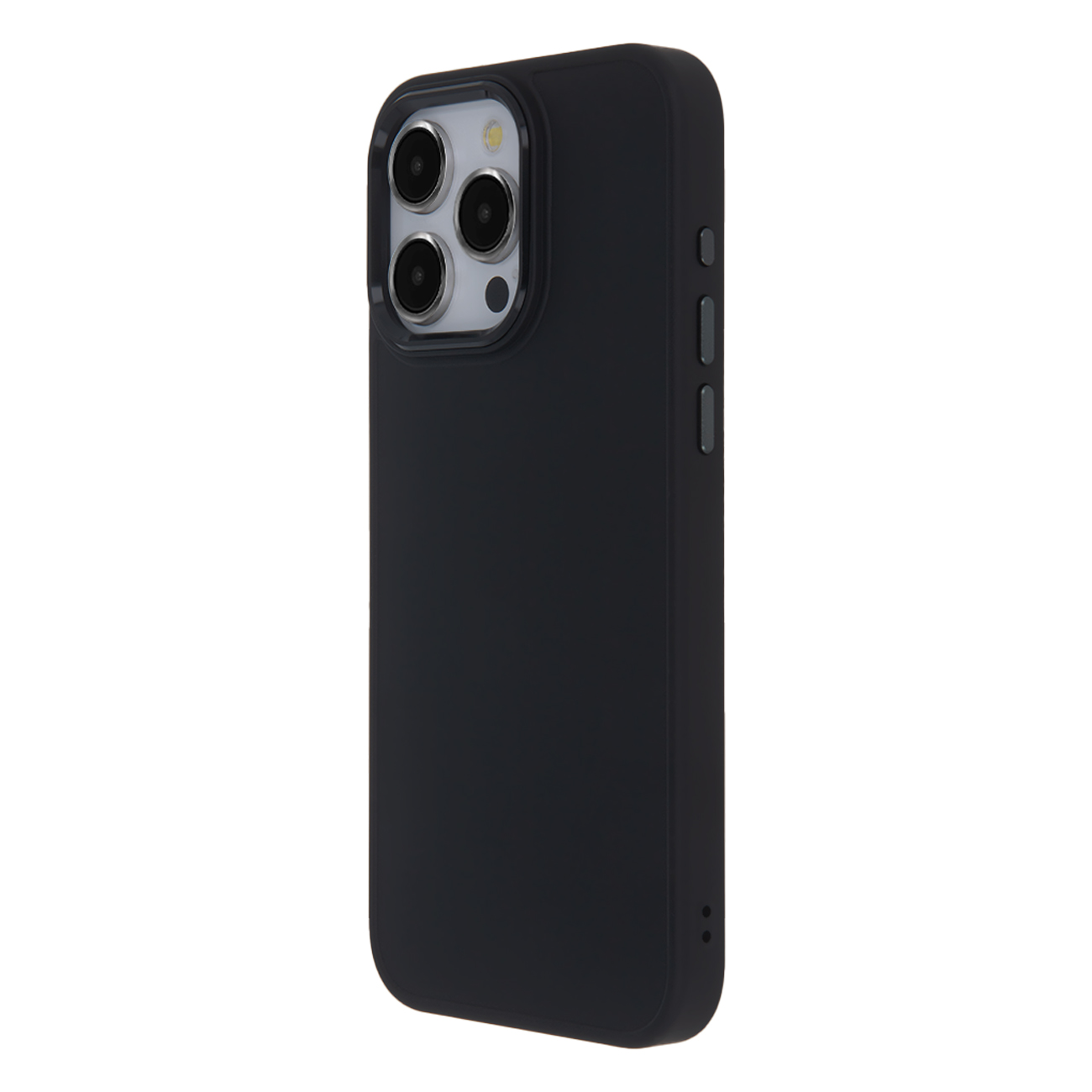 Satin Elegant Matt iPhone 16 Plus skal svart