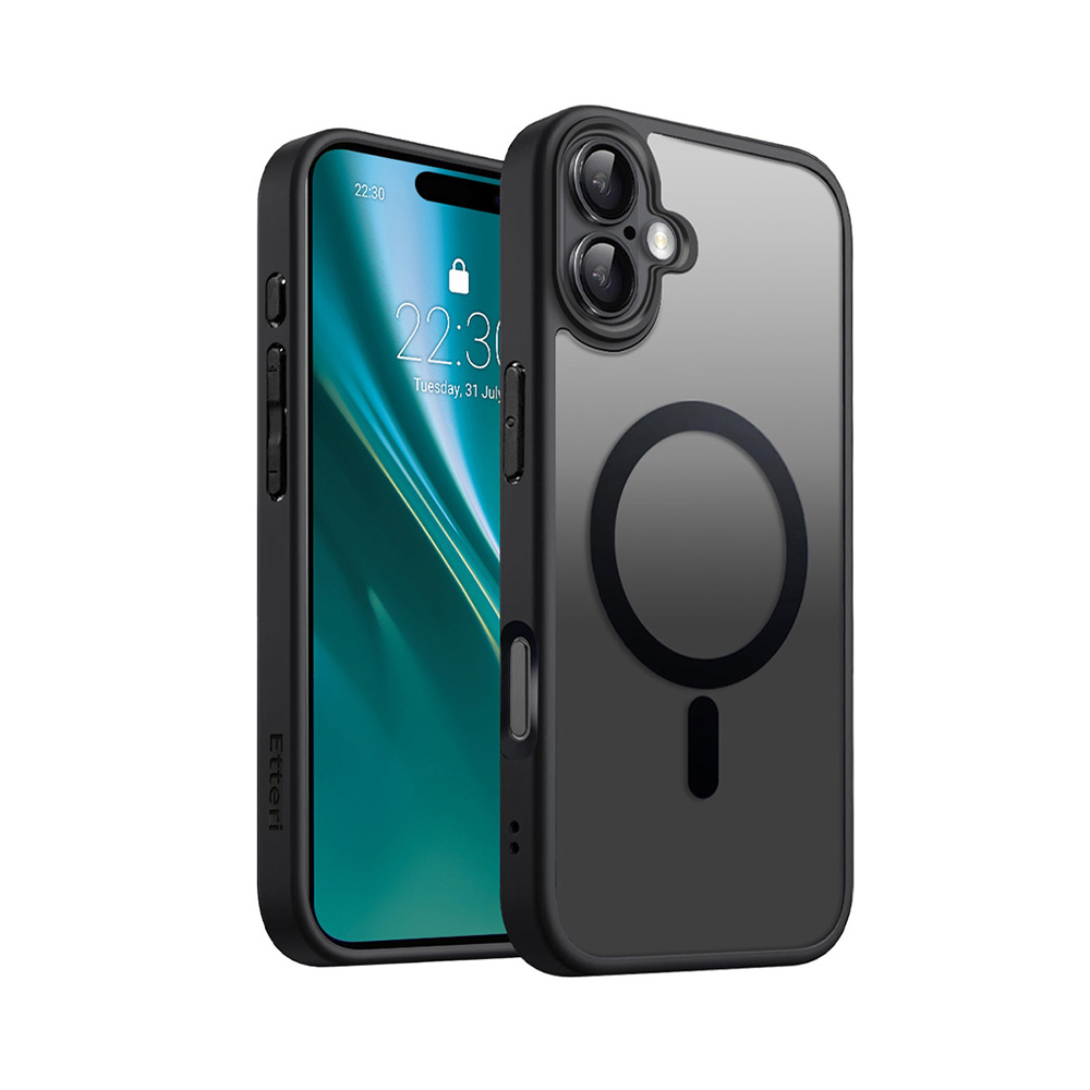 Etteri Matt Mag skal för iPhone 16 svart