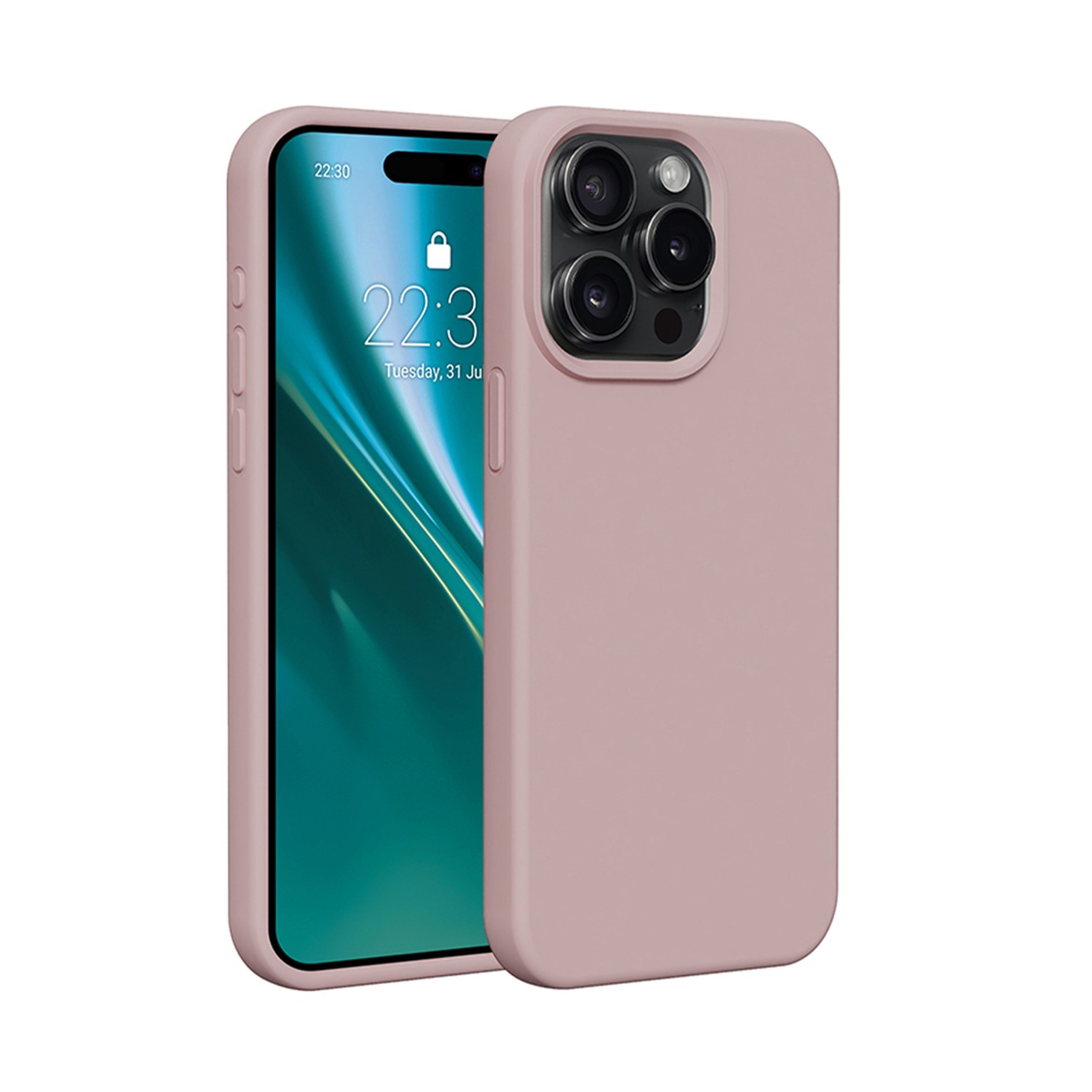 Etteri Silicone skal för iPhone 12 / 12 Pro light rosa
