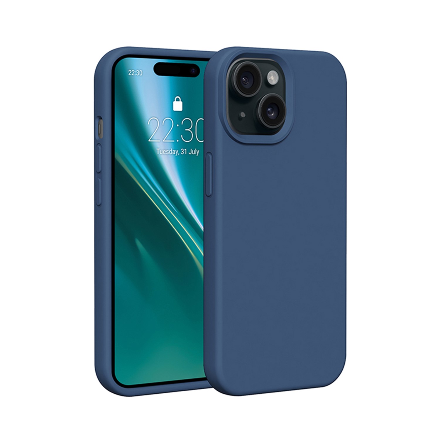Etteri Silicone skal för iPhone 14 mörkblå