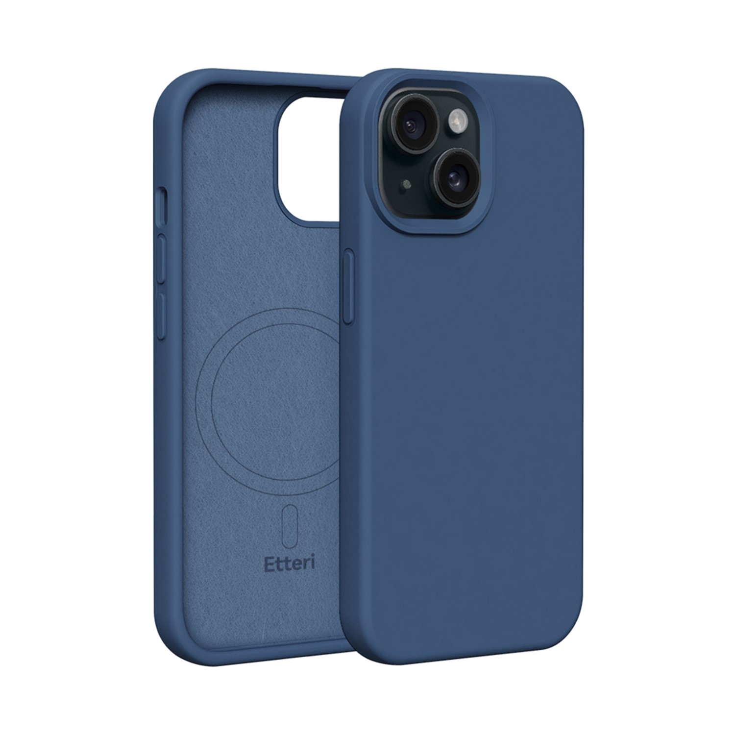 Etteri Silicone Mag skal för iPhone 15 mörkblå