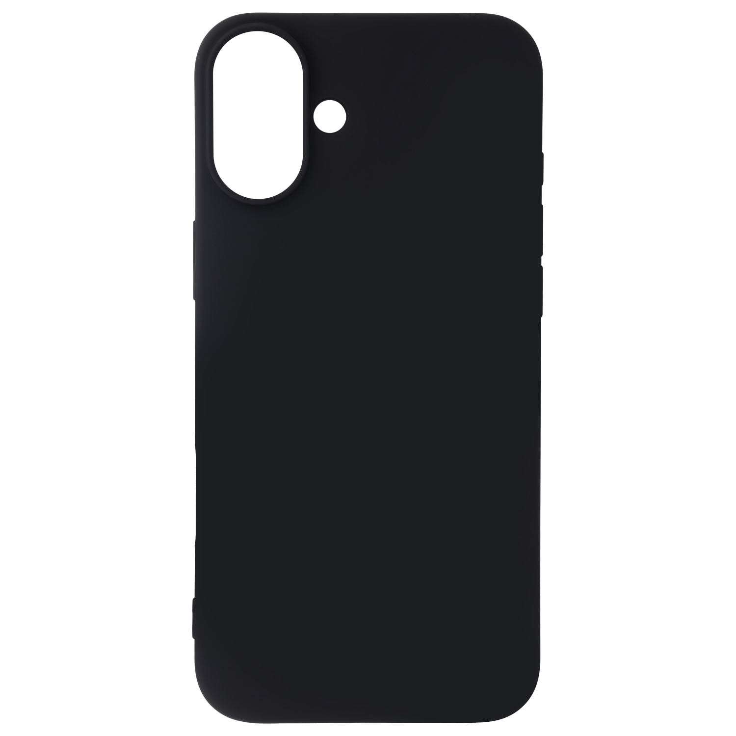 Satin Flex iPhone 16 Plus skal svart