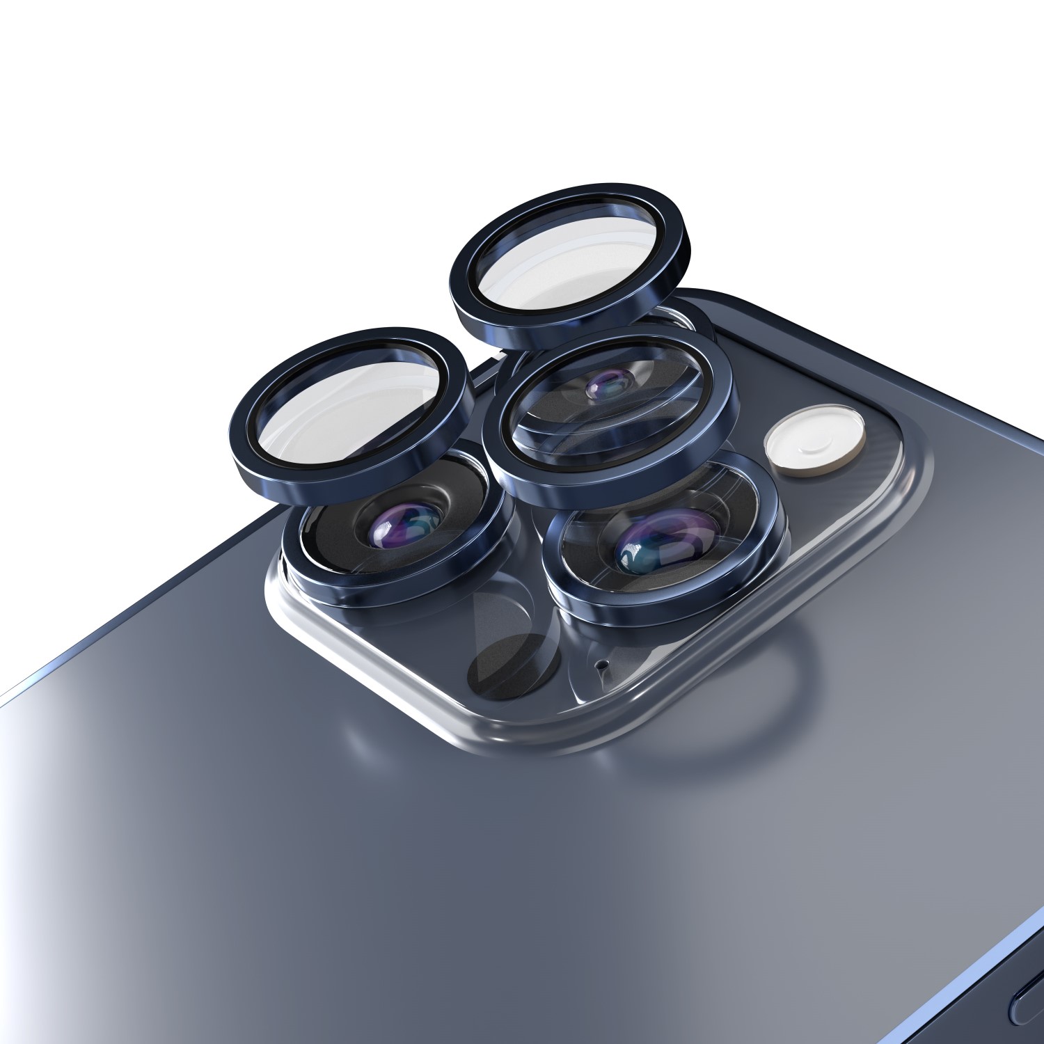 Etteri camera lens protector för iPhone 15 Pro / 15 Pro Max deep blå