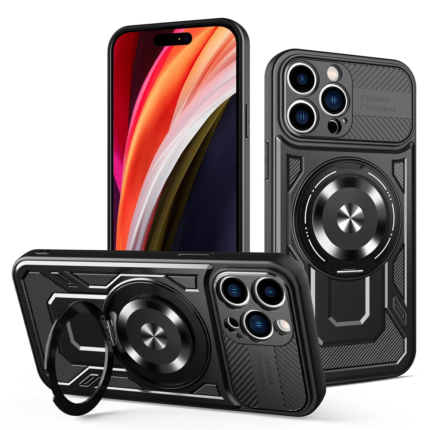 Defender Armor Mag skal för iPhone 14 Pro Max svart