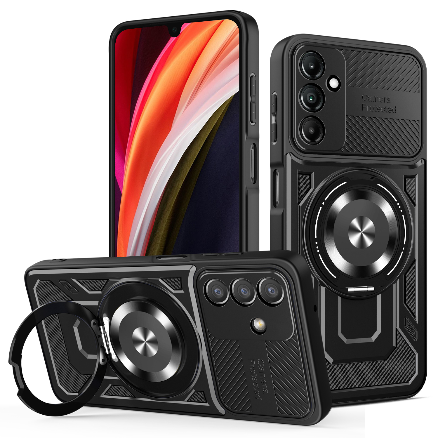 Defender Armor Mag skal för Samsung Galaxy A16 4G / A16 5G svart