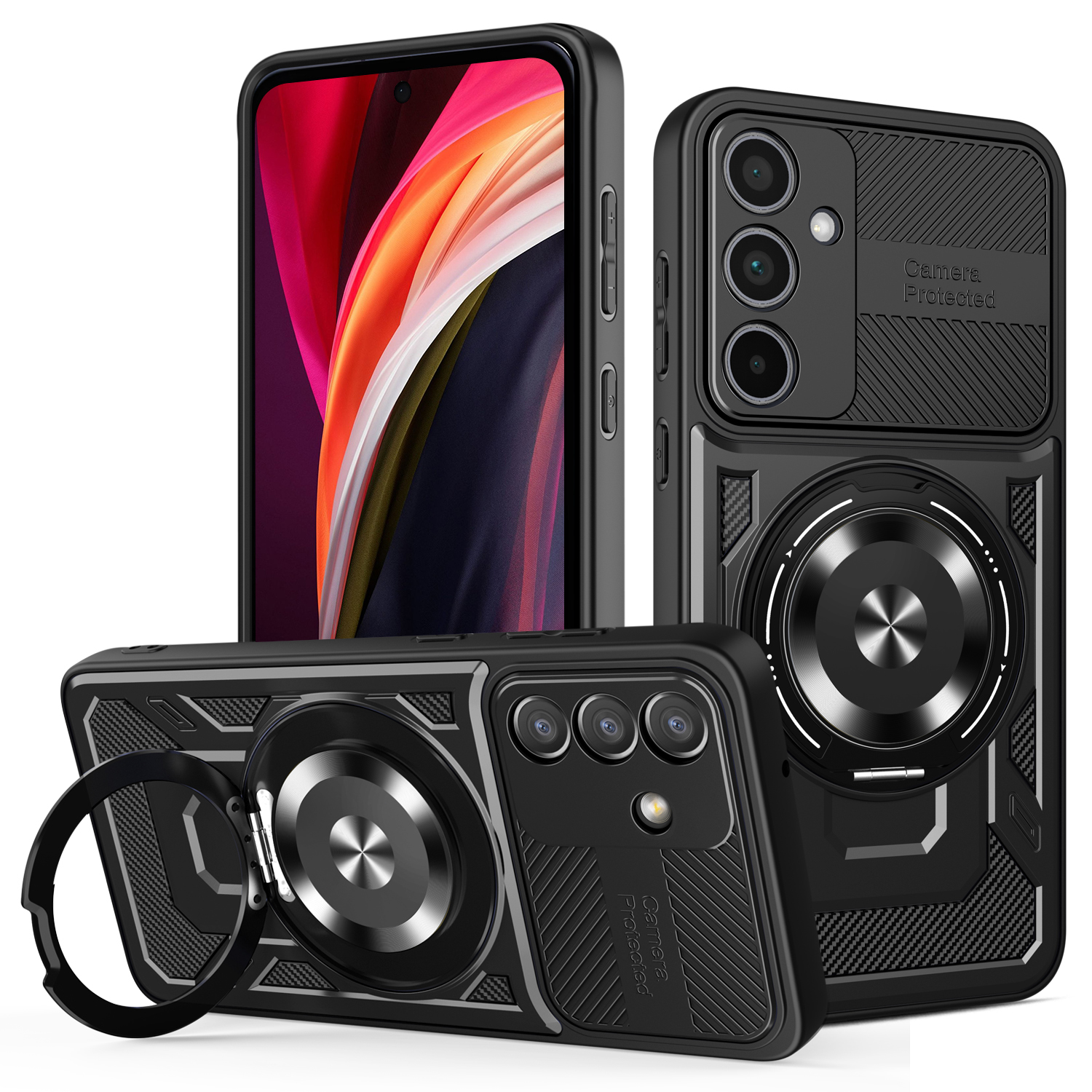 Defender Armor Mag skal för Samsung Galaxy A36 5G / A56 5G svart
