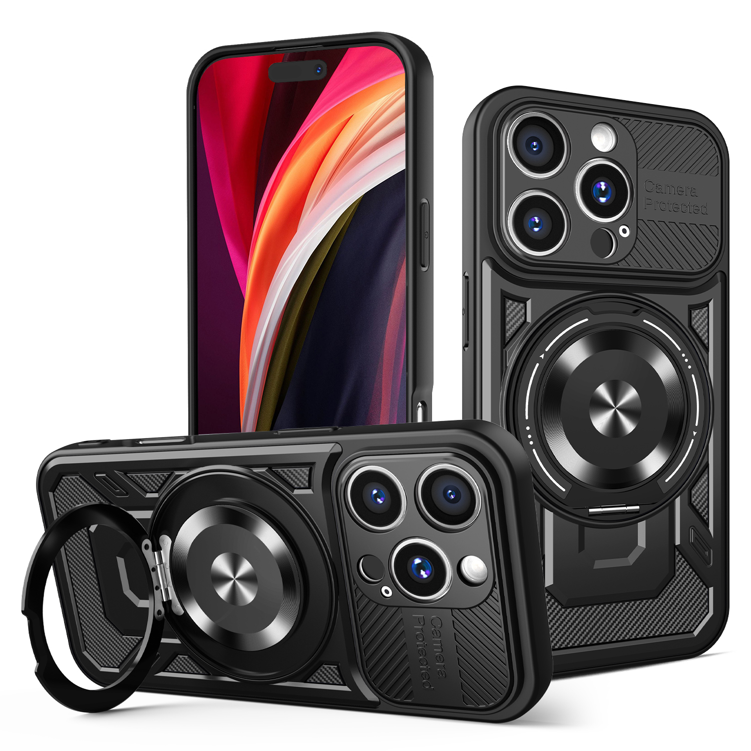 Defender Armor Mag skal för iPhone 16 Pro Max svart