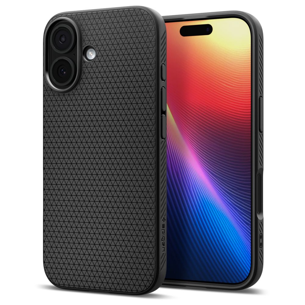 Spigen Liquid Air fodral för iPhone 17 Matte svart