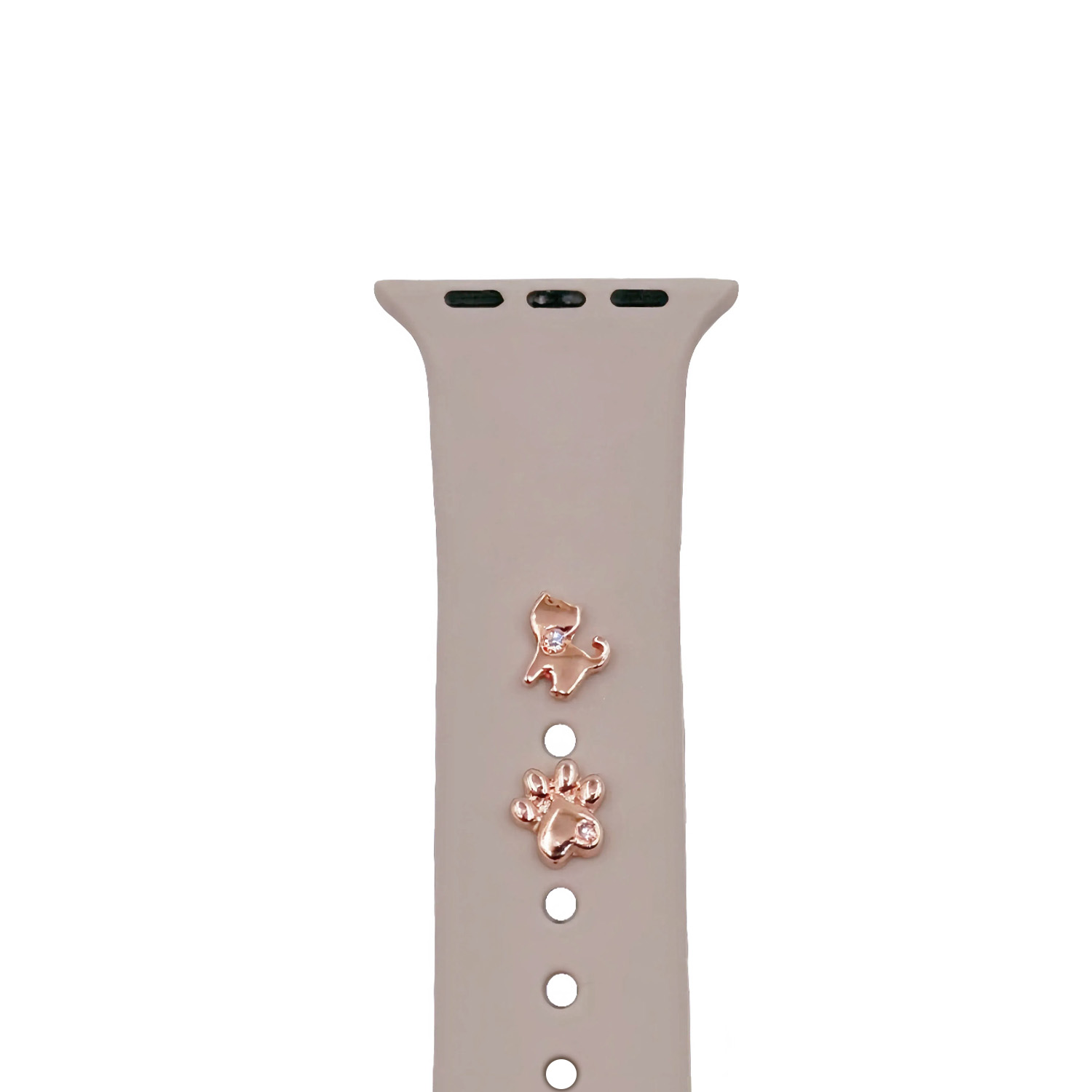Pin Charms set för watch straps cat roséguld