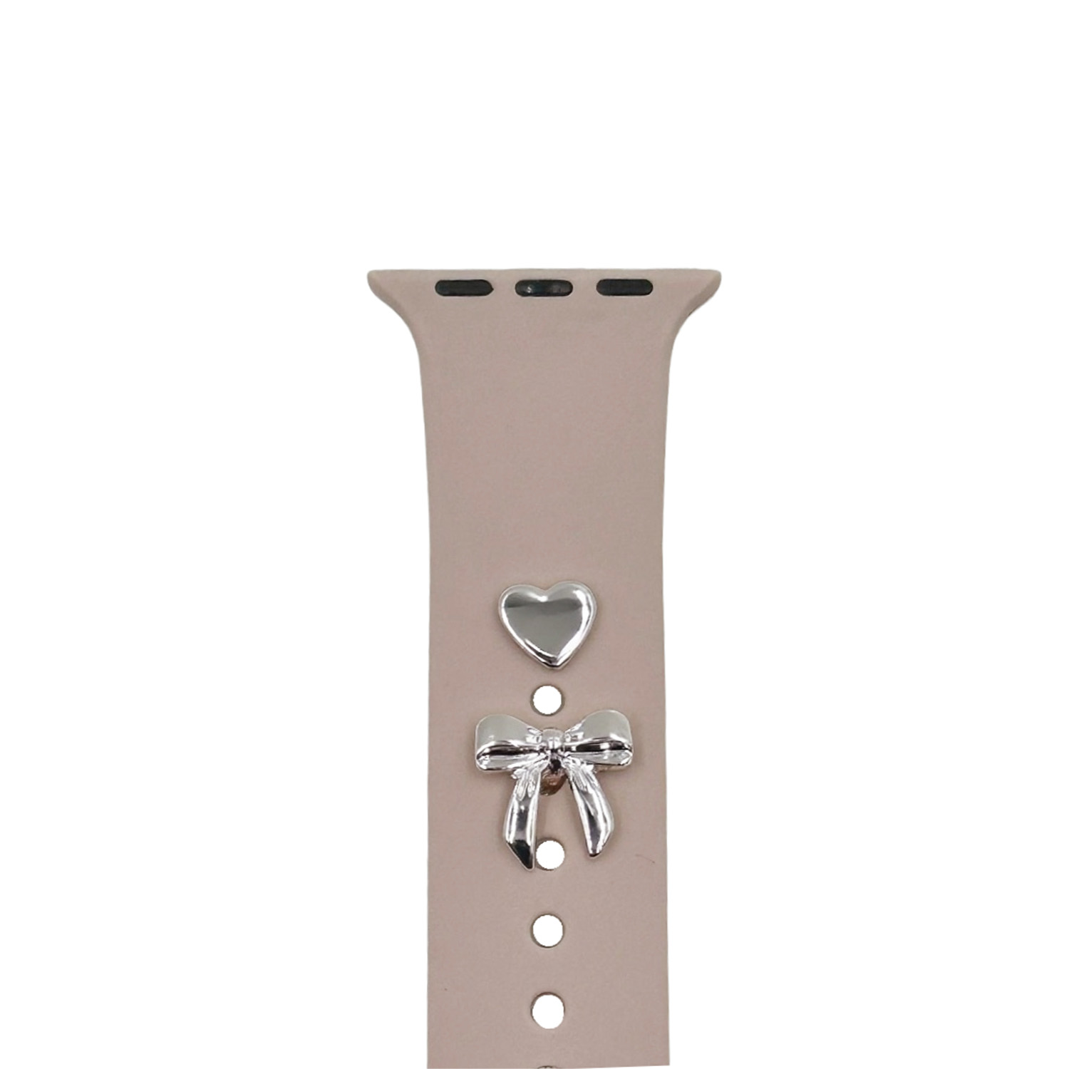 Pin Charms set för watch straps bow silver