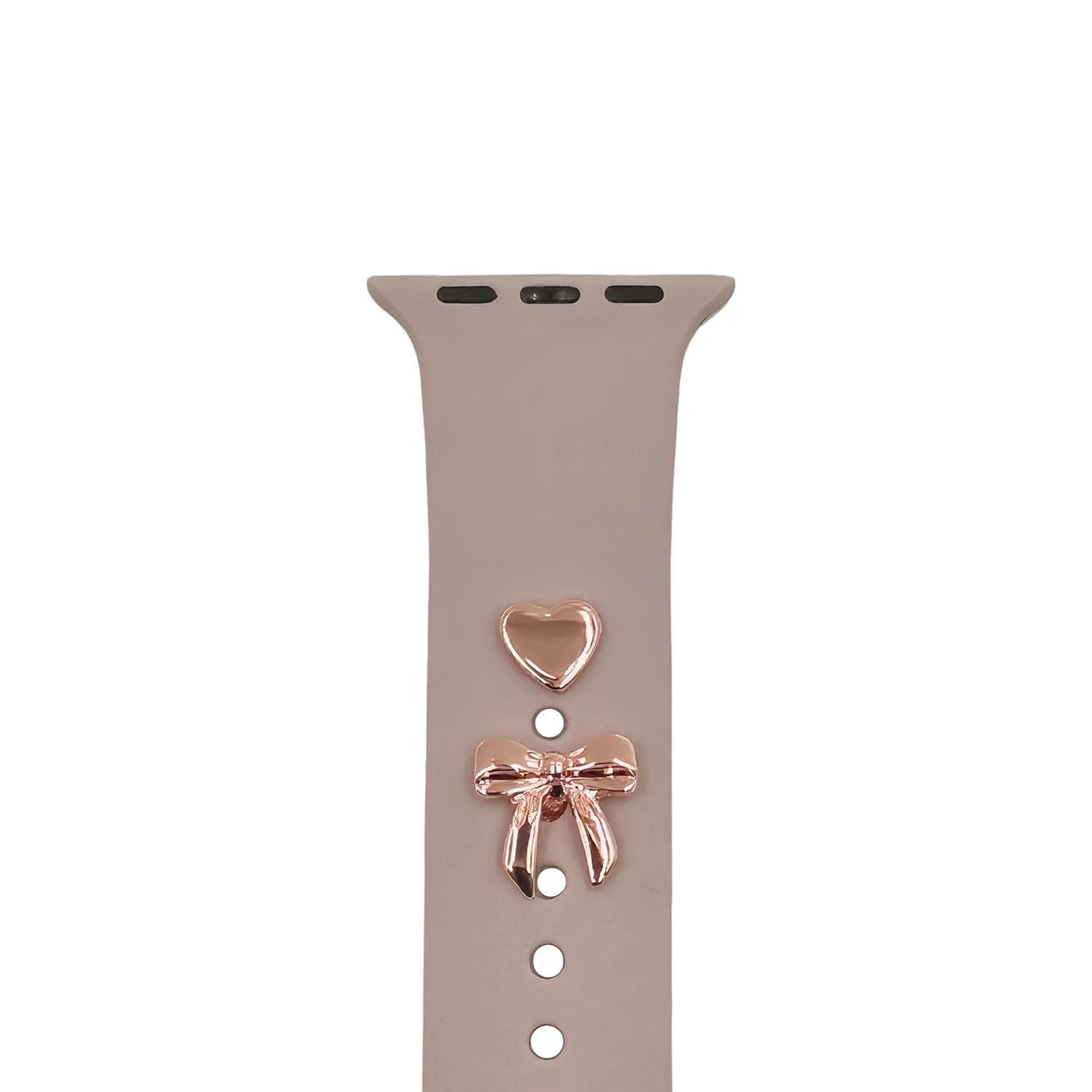 Pin Charms set för watch straps bow roséguld