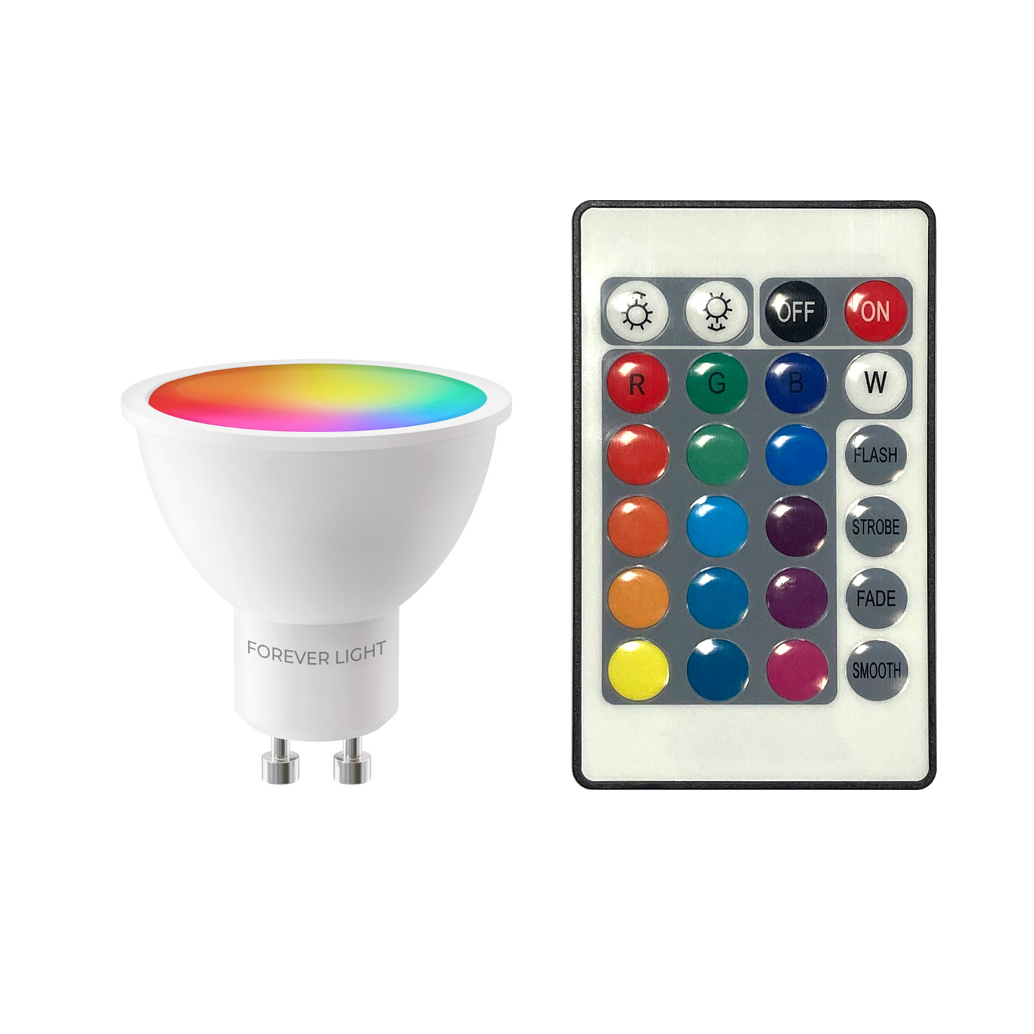 Forever Light LED Bulb RGB GU10 4 8W 440lm 4000K class F