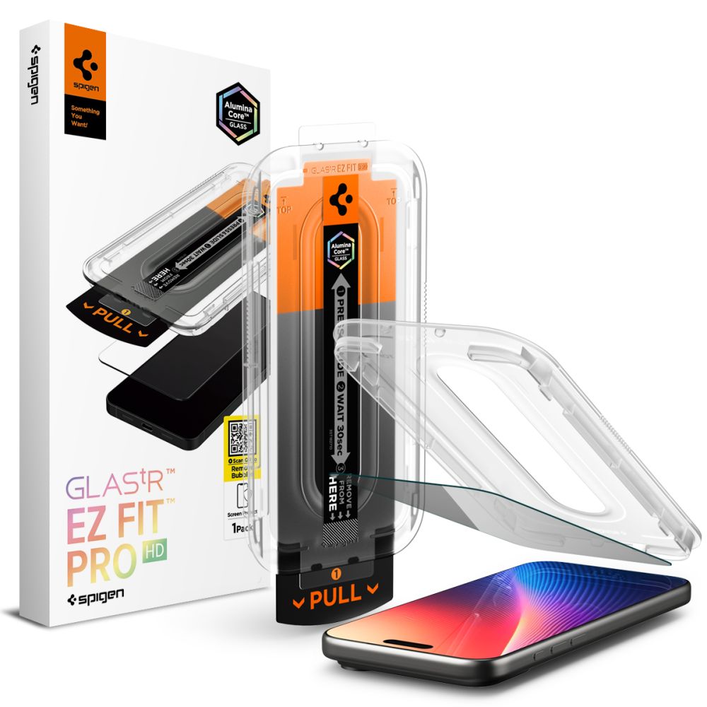 Spigen härdat glas Glas Tr ”Ez Fit Pro” för iPhone 16 Pro / 17 / 17 Pro Privacy