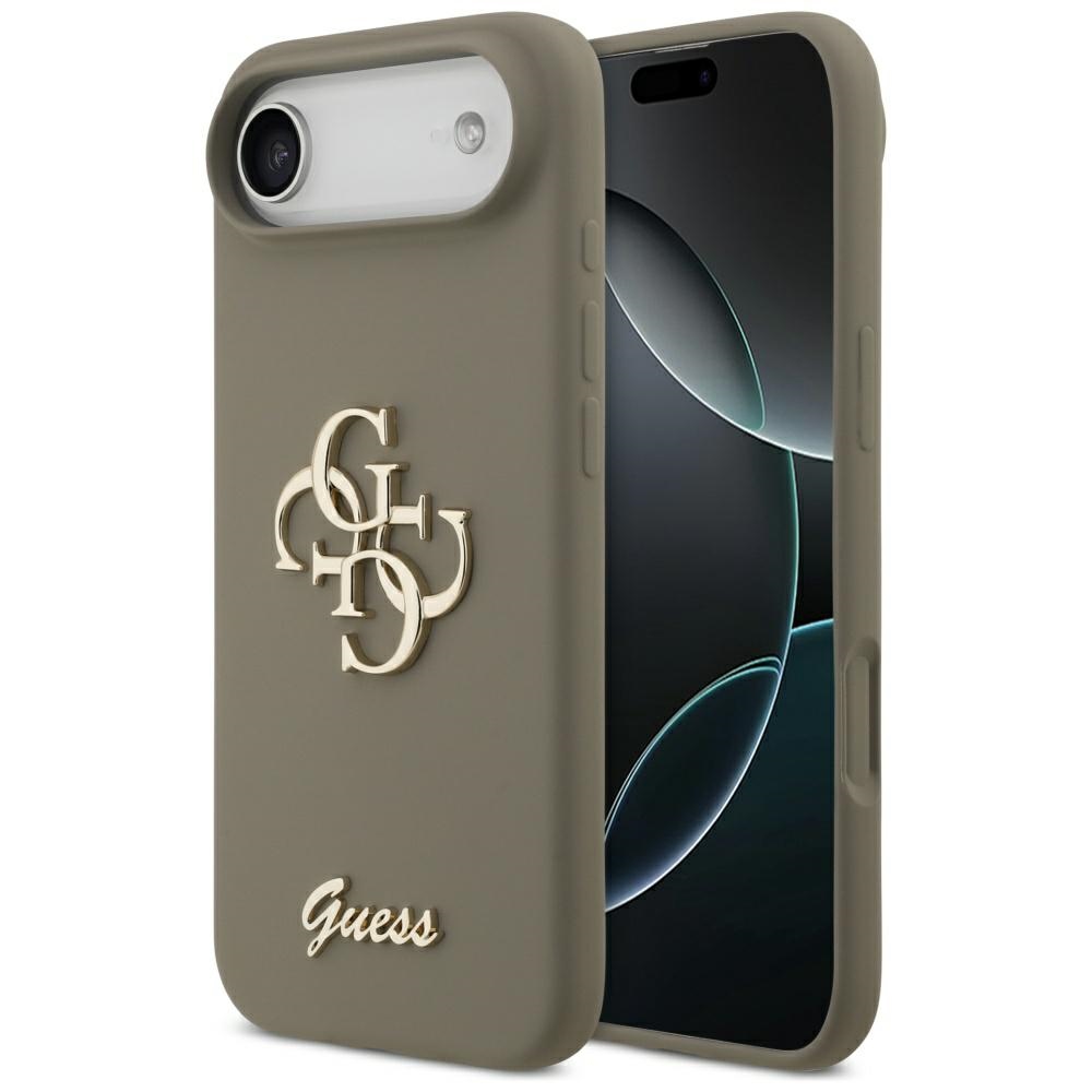 Guess Silicone Big 4G Script fodral för iPhone Air brun
