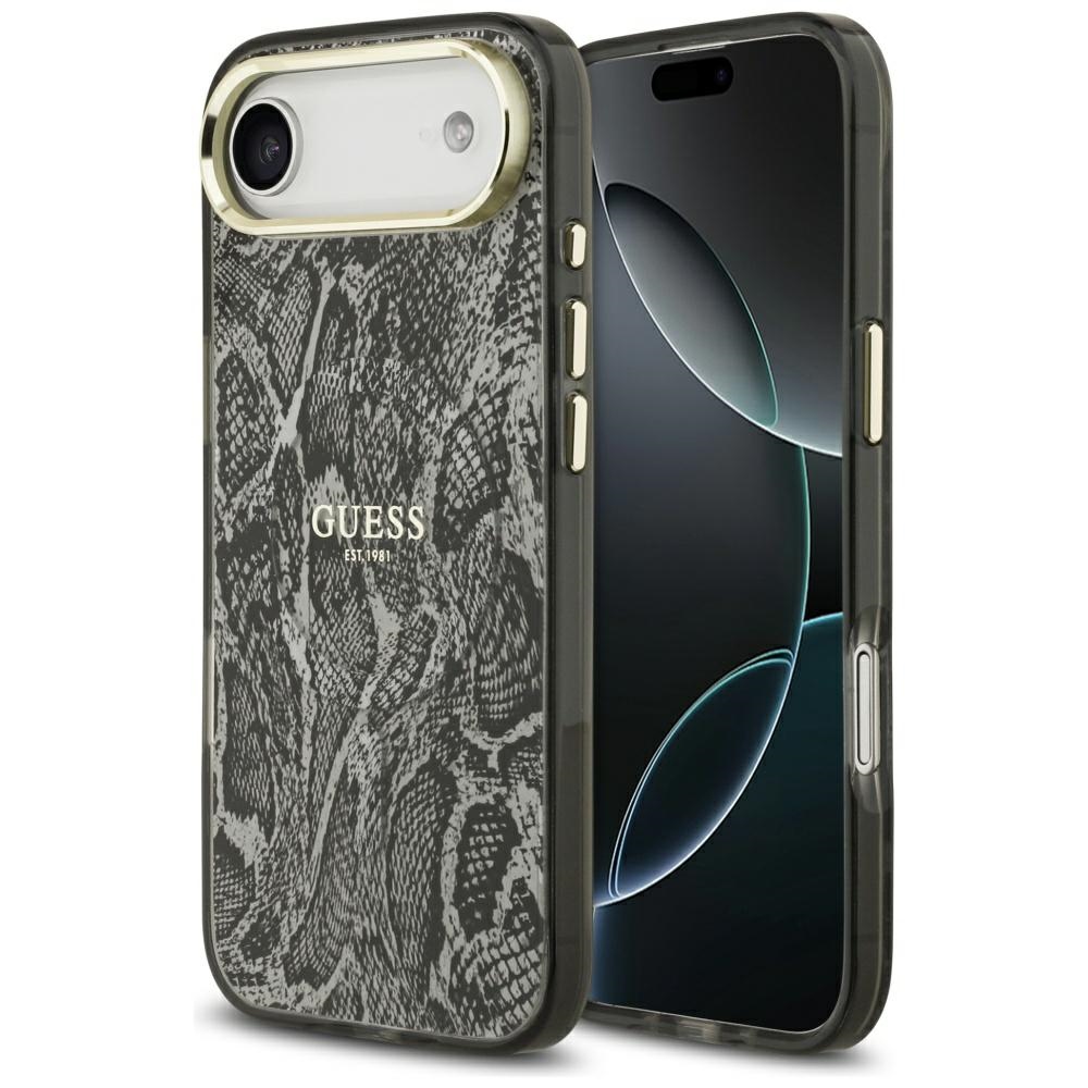 Guess Python Pattern MagSafe fodral för iPhone Air svart