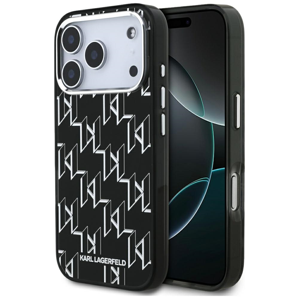 Karl Lagerfeld IML KL Monogram MagSafe fodral för iPhone 17 Pro svart