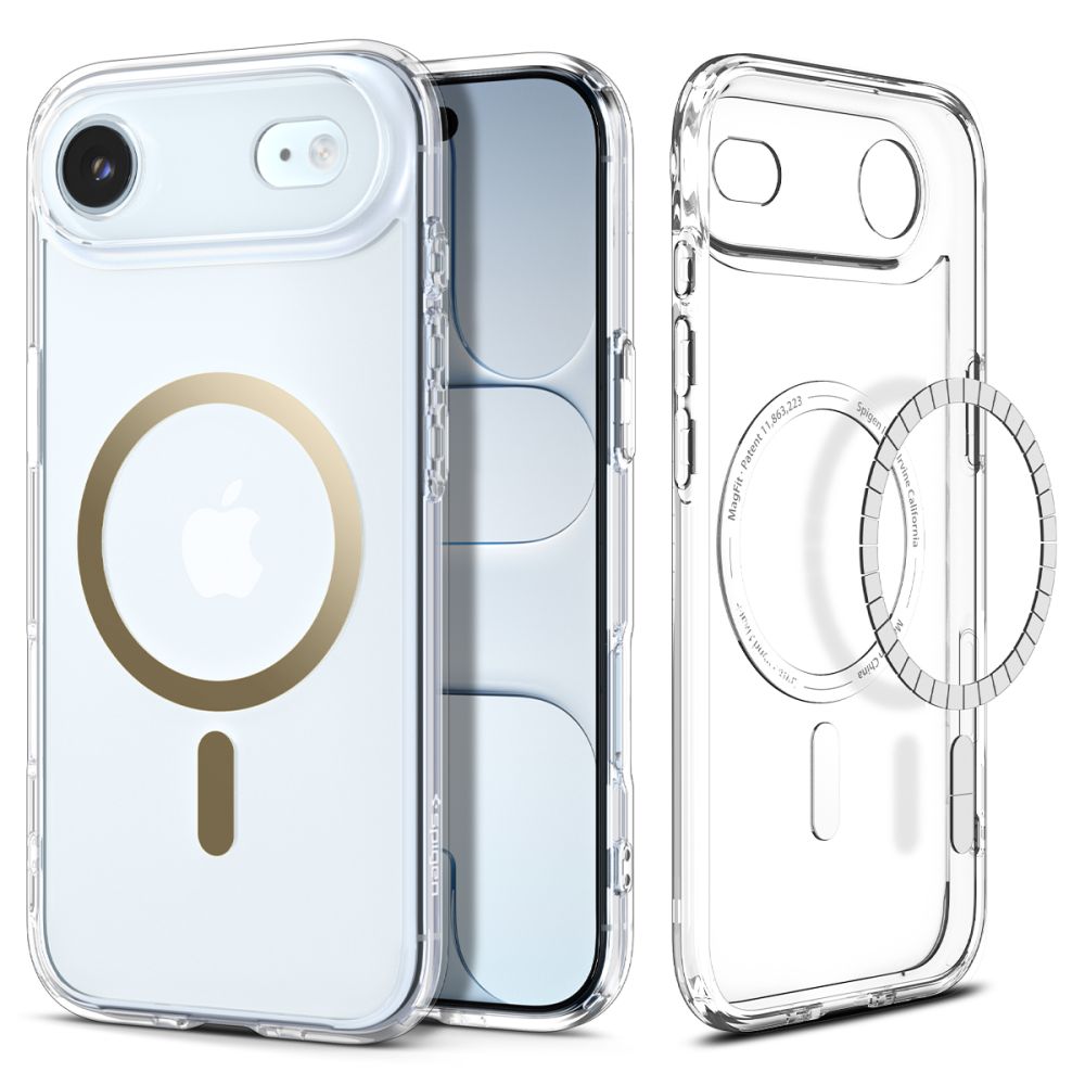 Spigen Ultra Hybrid Mag Magsafe fodral för iPhone 17 Air transparent / guld