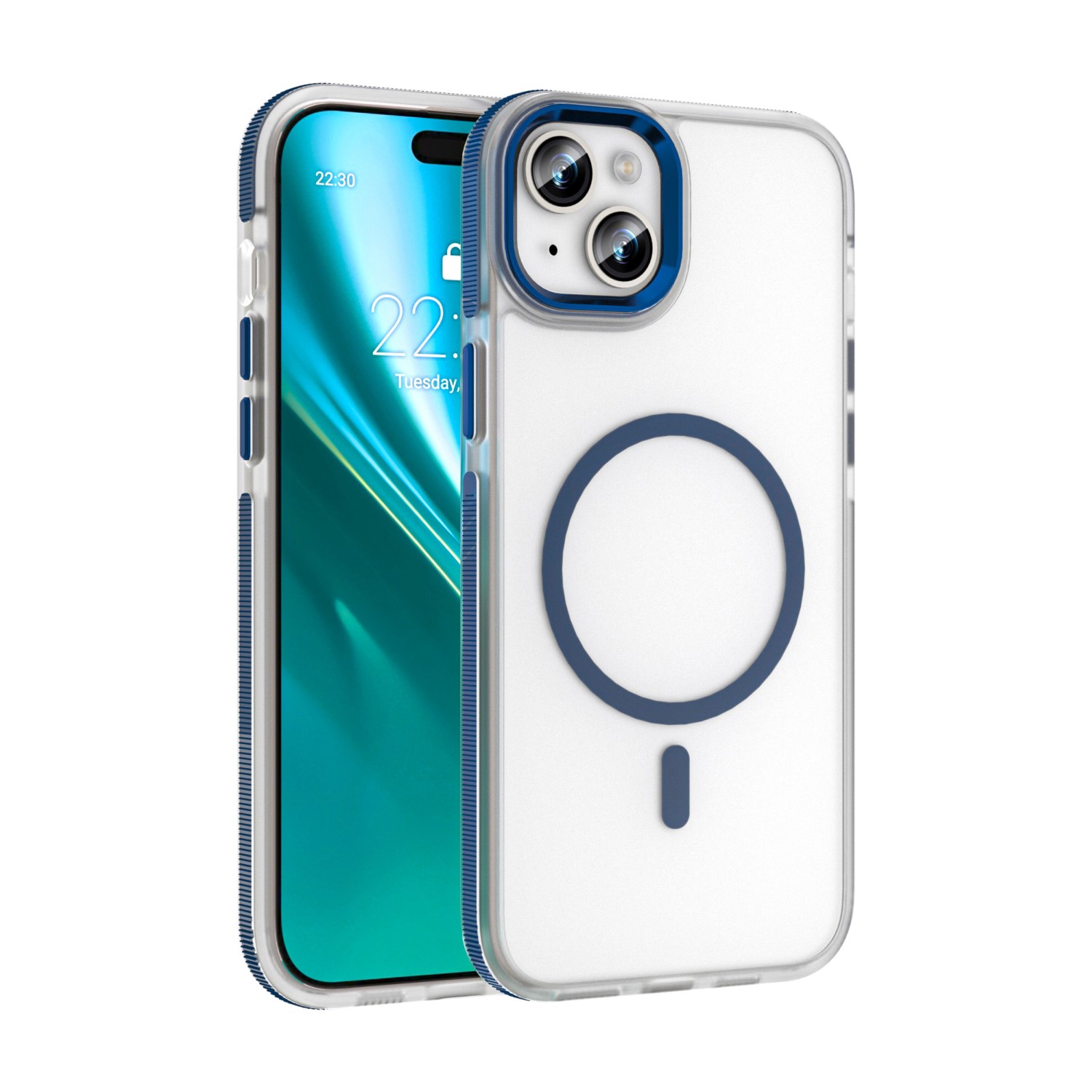 Etteri Icy Mag skal för iPhone 13 blå