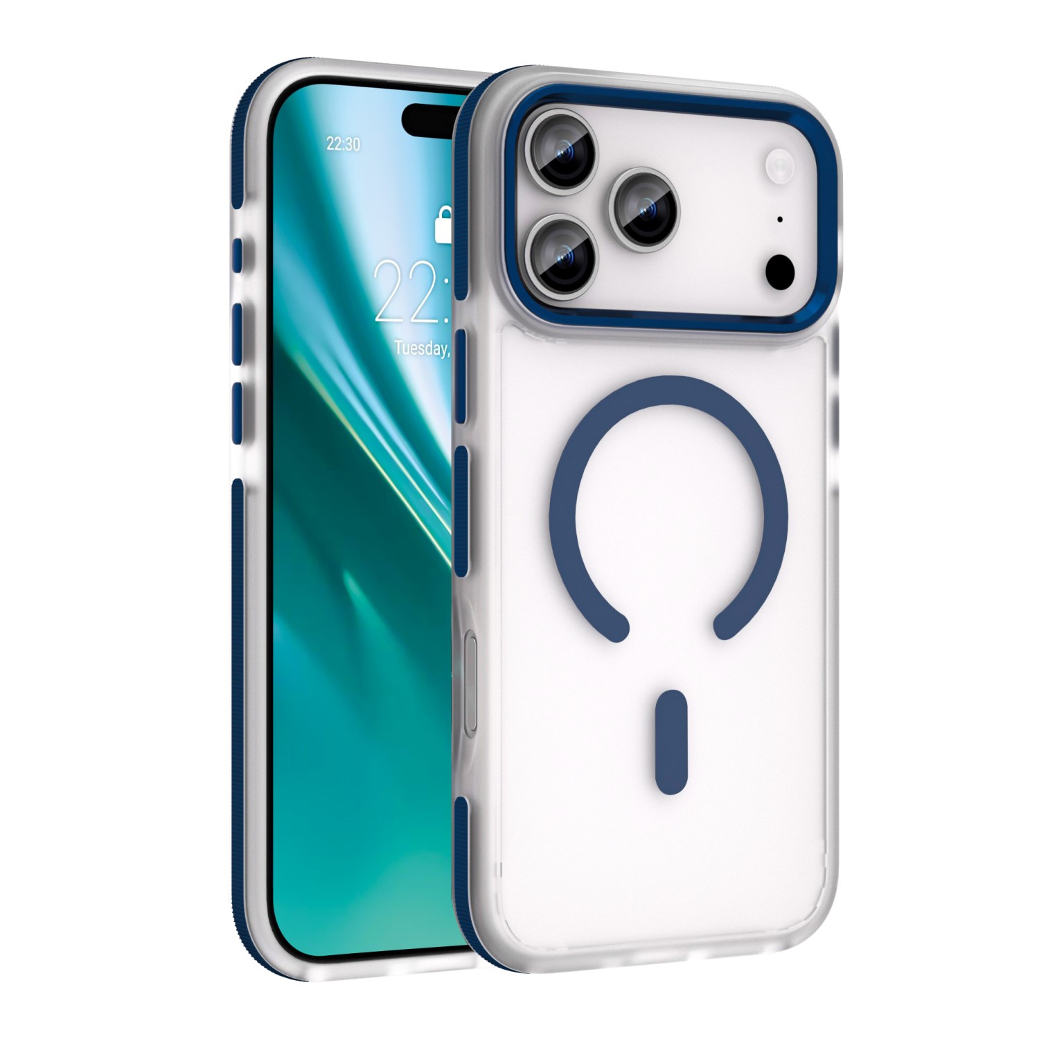 Etteri Icy Mag skal för iPhone 17 Pro Max / 18 Pro Max blå