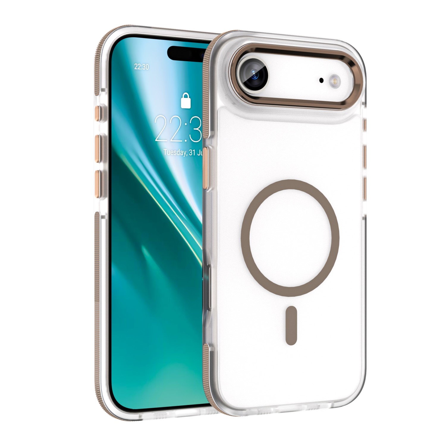 Etteri Icy Mag skal för iPhone 17 Air guld