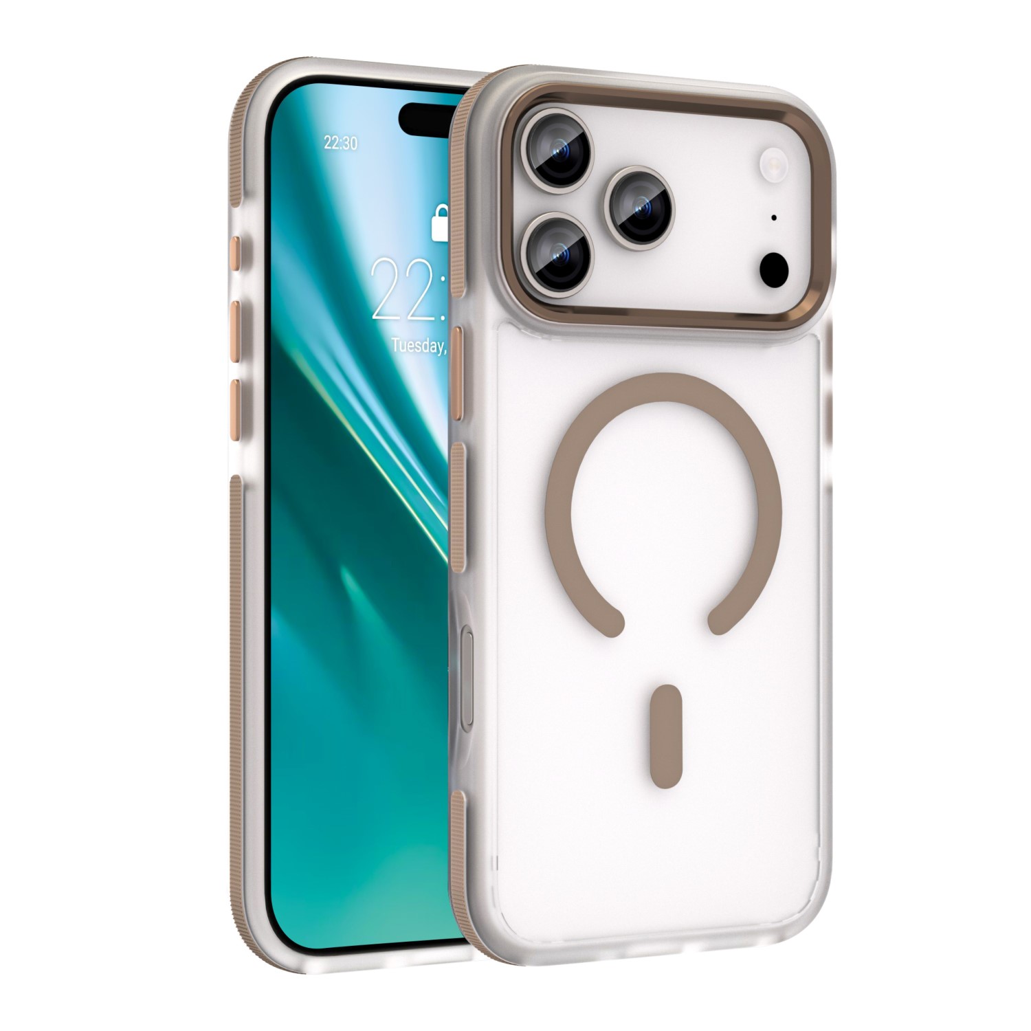 Etteri Icy Mag skal för iPhone 17 Pro Max / 18 Pro Max guld