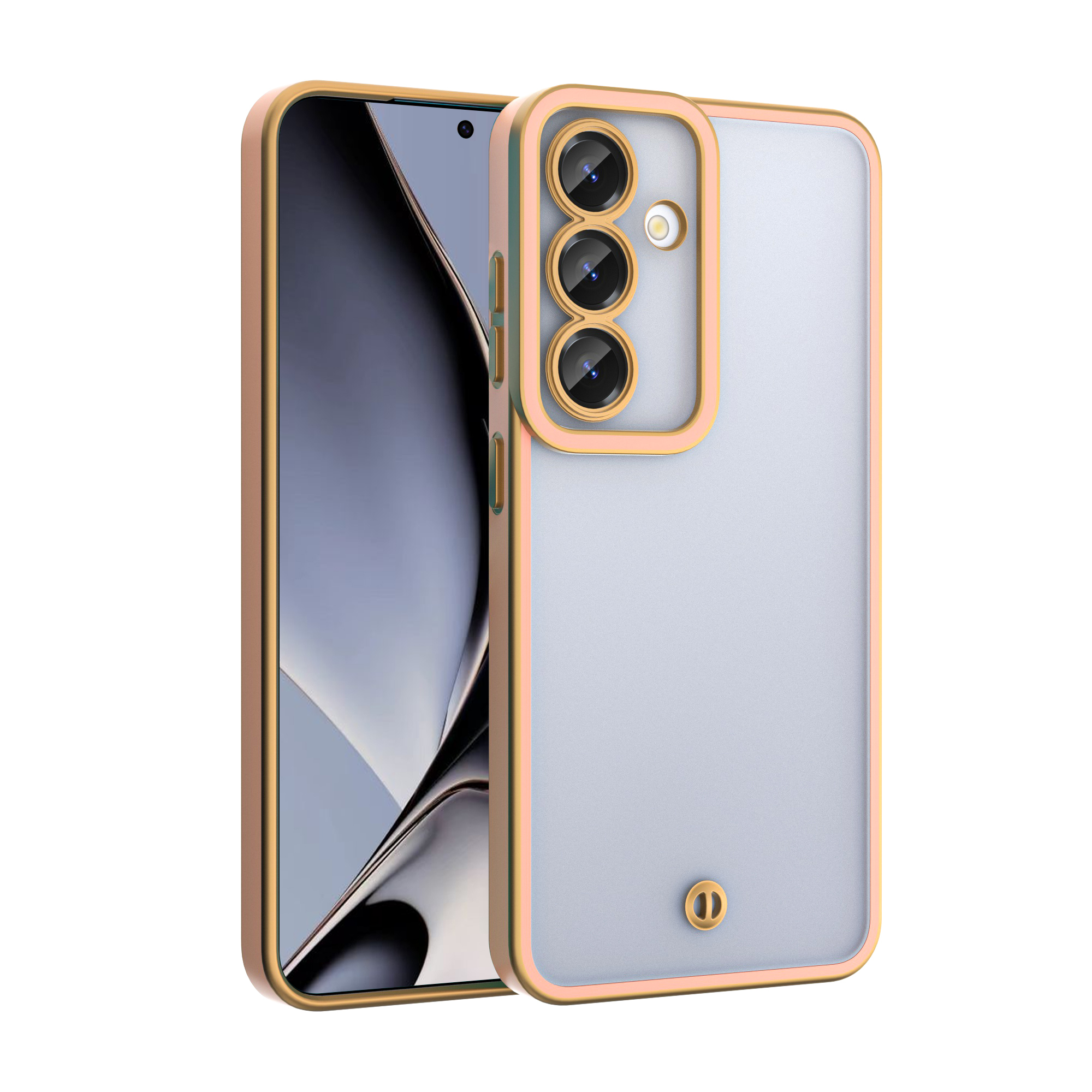 Silky guld skal för Oppo Reno 13F 5G (Global) / 13FS 5G rosa