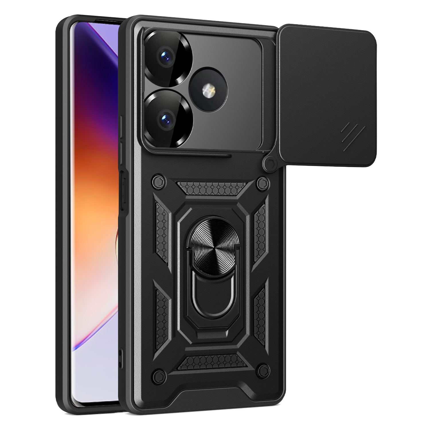 Defender Slide skal för Xiaomi Redmi 13 4G / 13 5G svart