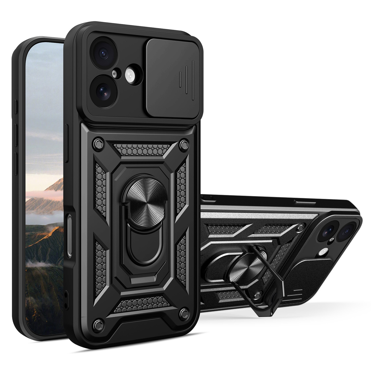 Defender Slide skal för iPhone 17 svart