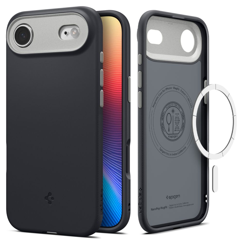 Spigen Nano Pop Mag Magsafe fodral för iPhone 17 Air svart Sesame