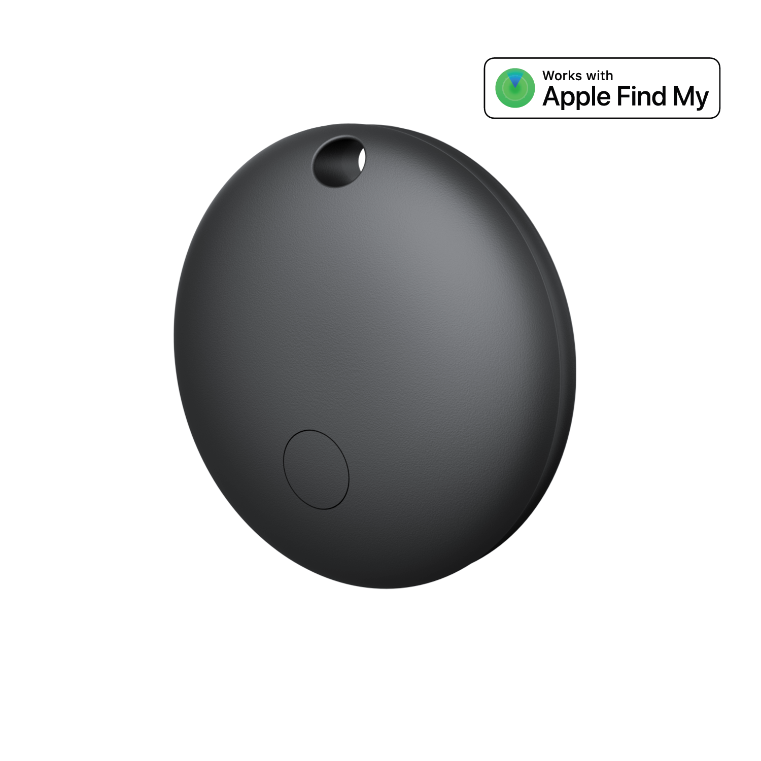 Setty locator FindMy round TFO TAG 01 svart + etui