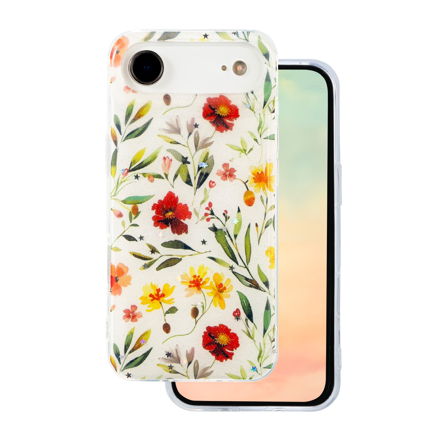 Glow Glam fodral för iPhone 17 Air vit