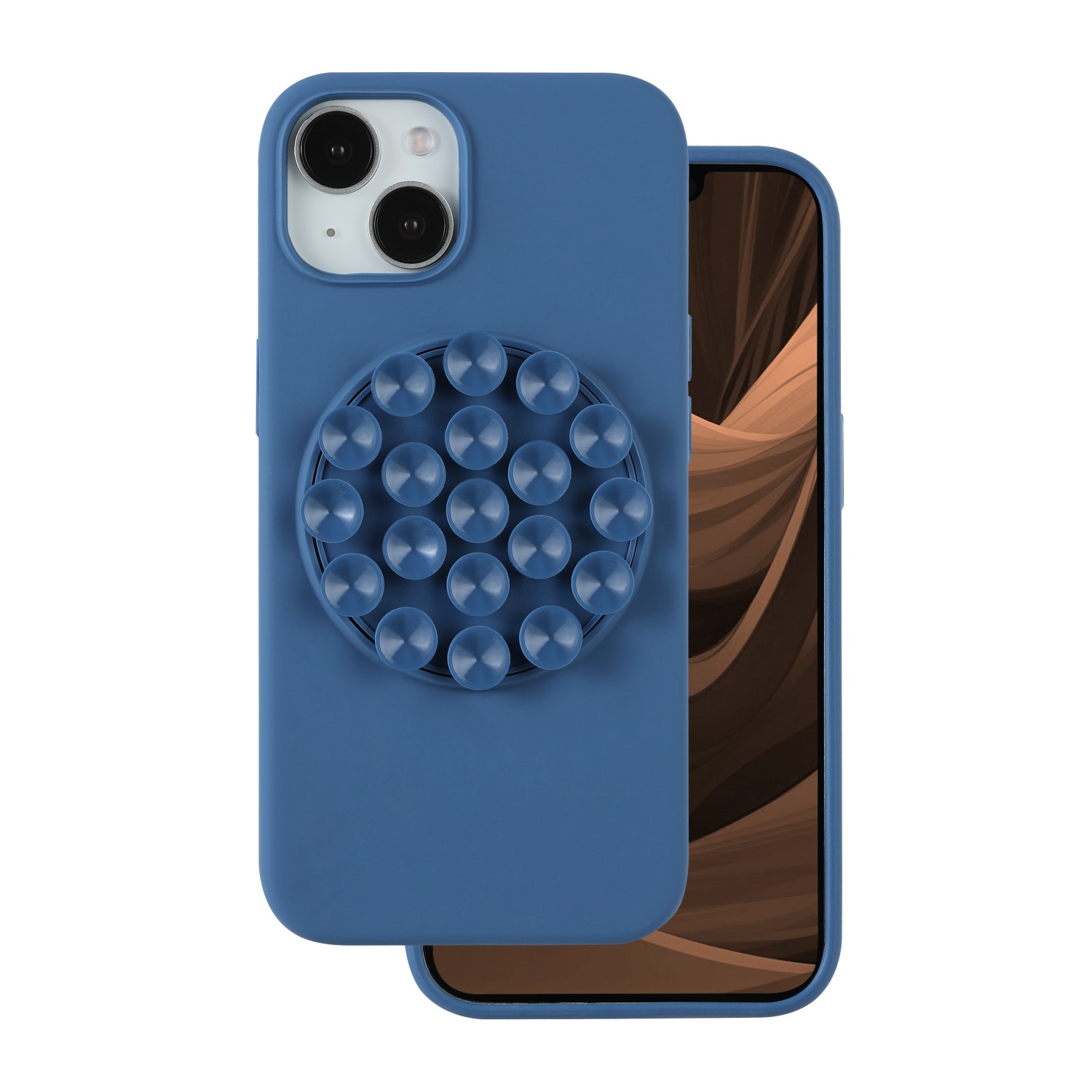 Silicone Stick skal för iPhone 14 Pro blå