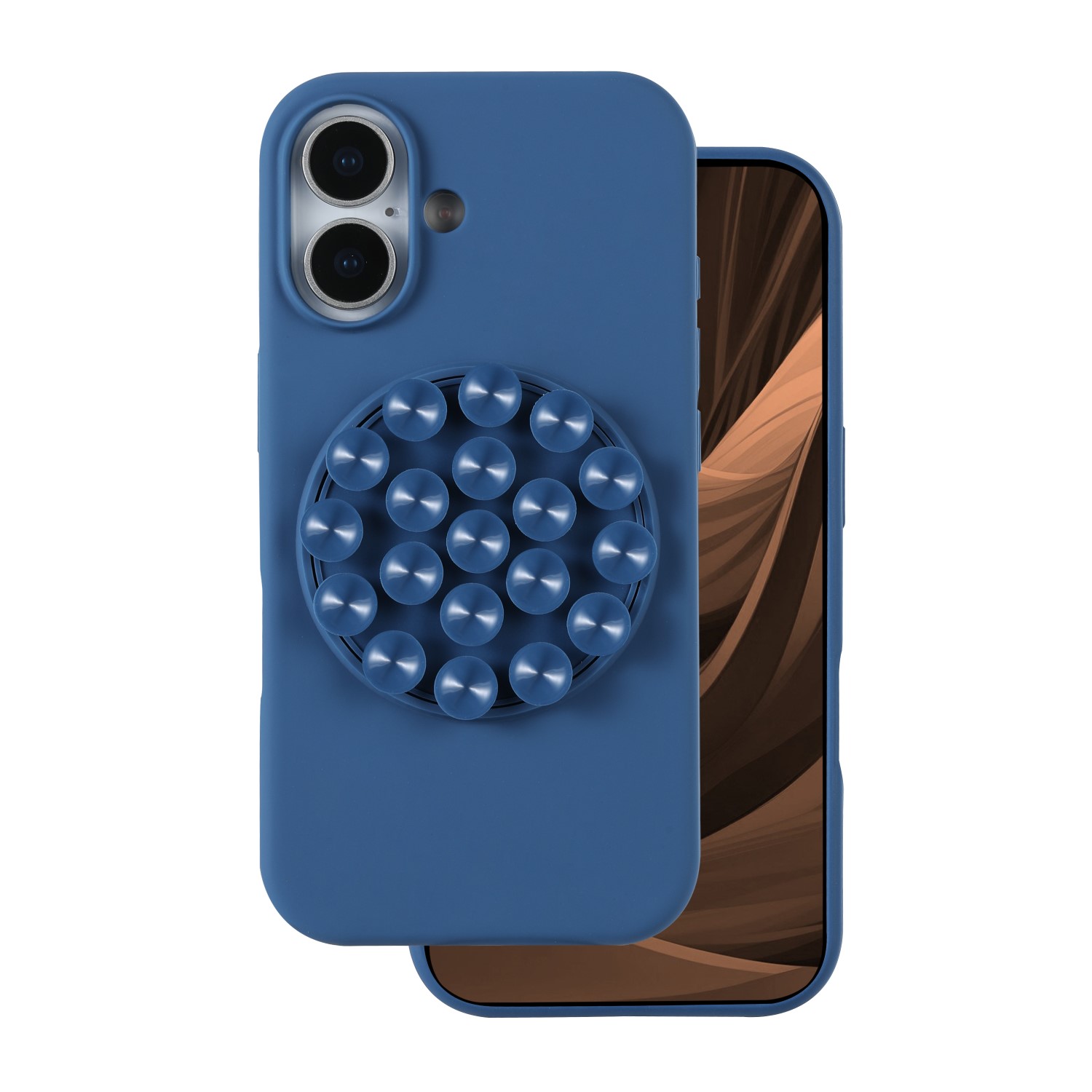 Silicone Stick skal för iPhone 16 blå