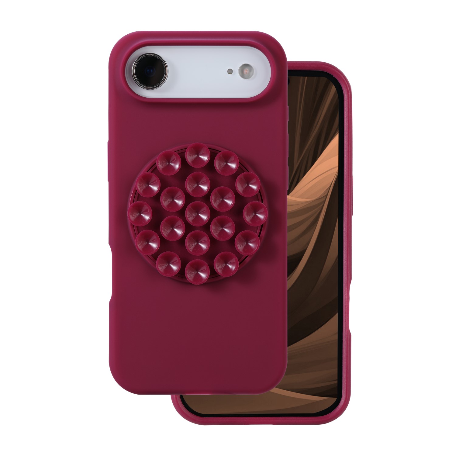 Silicone Stick skal för iPhone 17 Air maroon