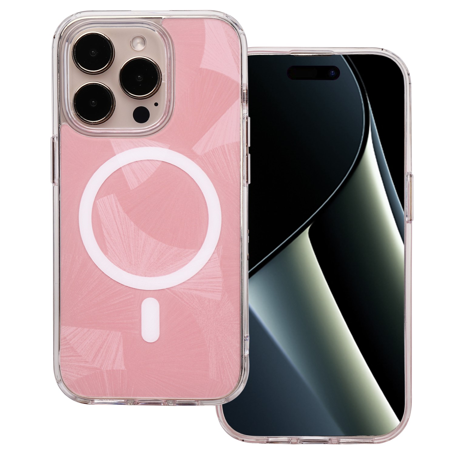 Flash Mag skal för iPhone 15 Pro rosa
