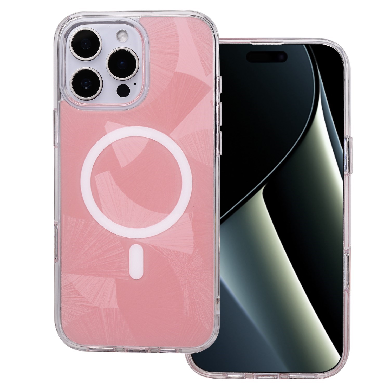 Flash Mag skal för iPhone 16 Pro rosa