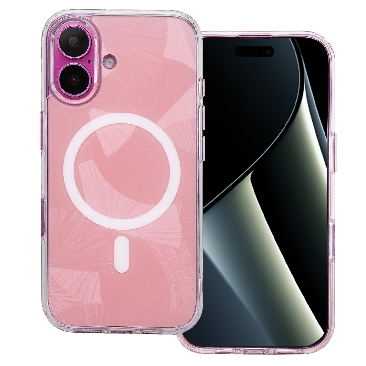 Flash Mag skal för iPhone 16 rosa