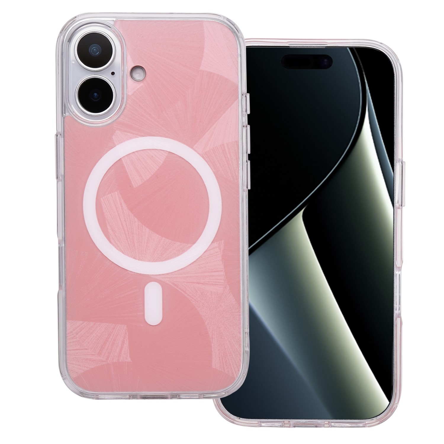 Flash Mag skal för iPhone 17 rosa