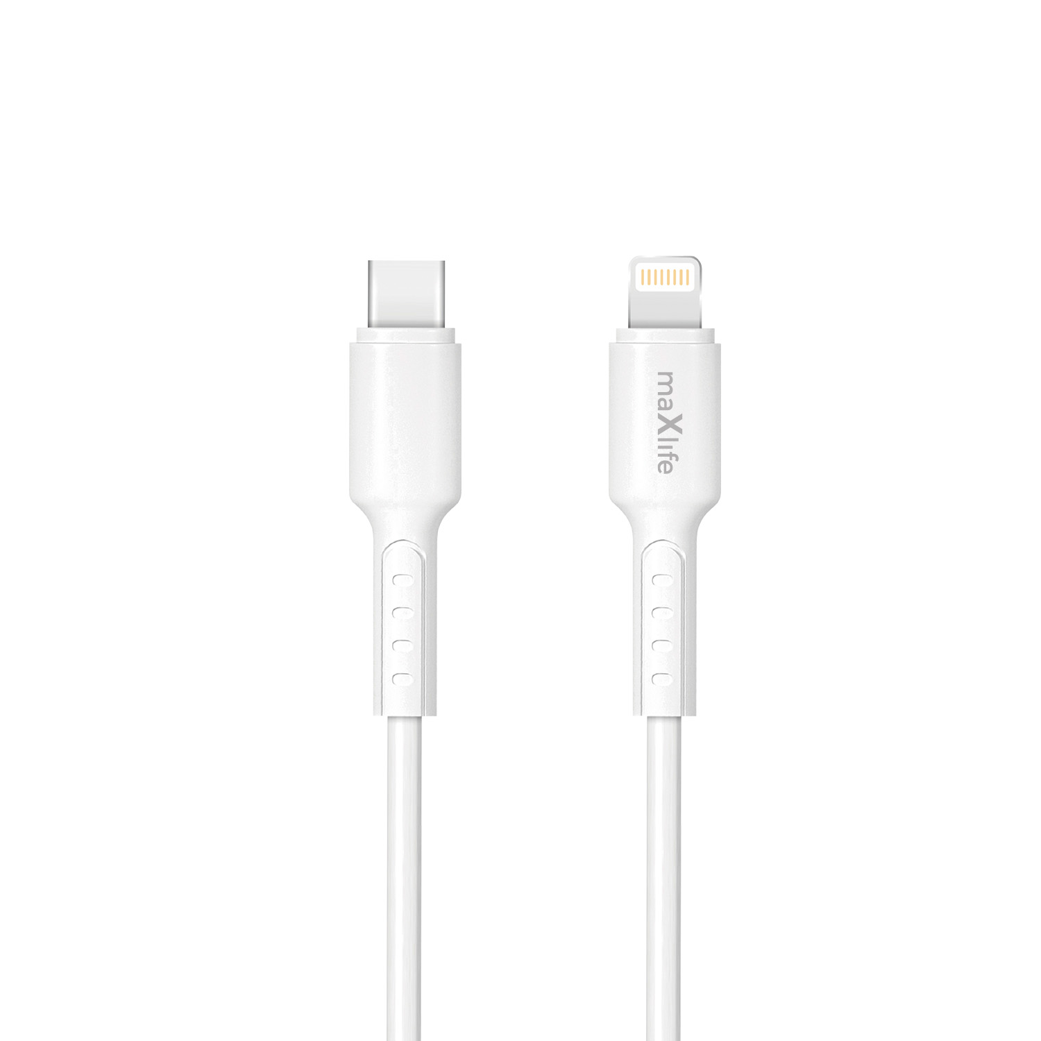 Maxlife MXUC-13 kabel USB-C - Lightning 1,0 m 27W vit