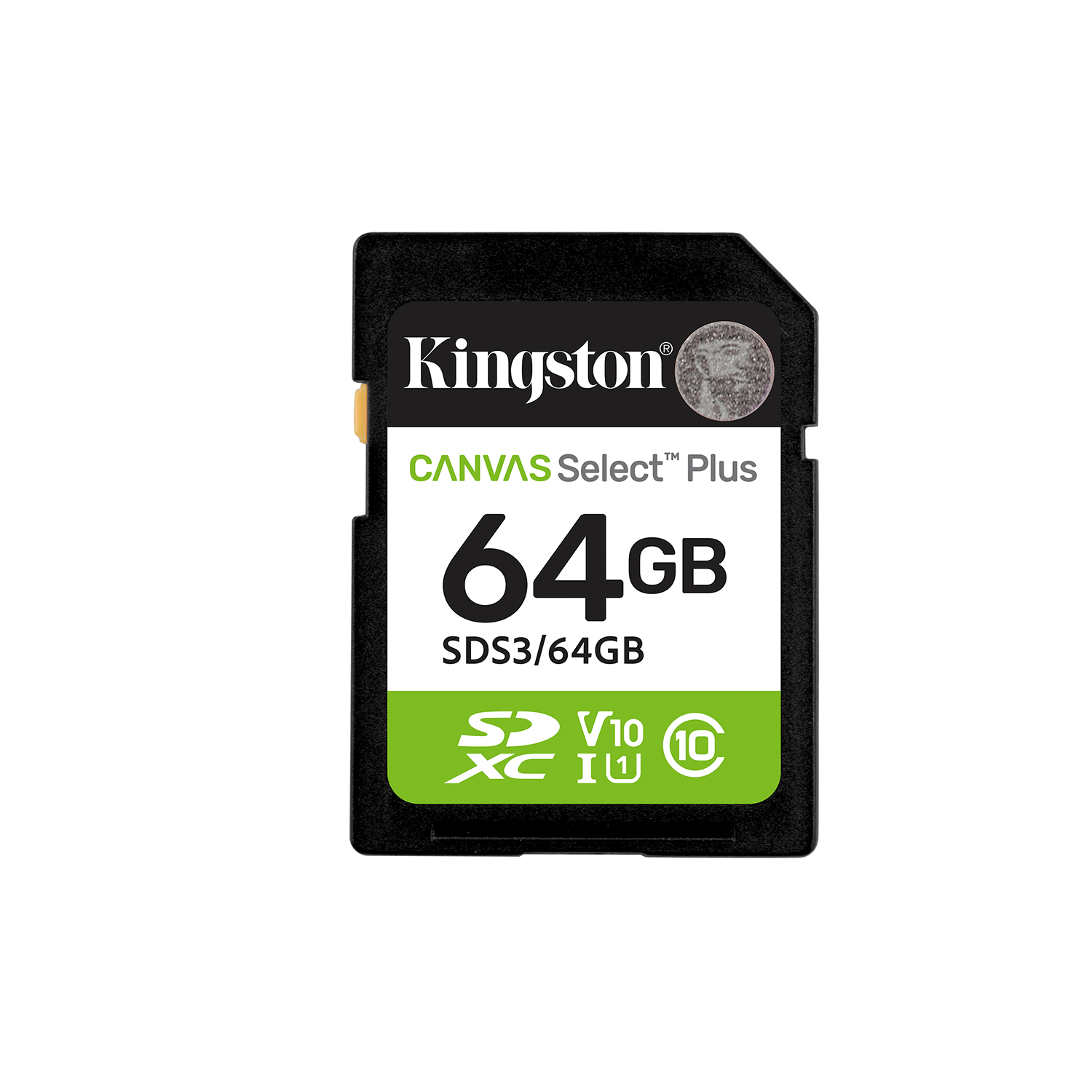 Kingston *SD 64GB Canvas Select Plus Gen3 R100MB / s
